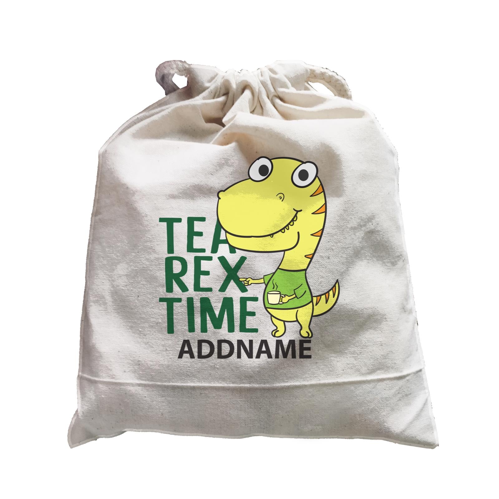Cool Cute Dinosaur Tea Rex Time Addname Satchel