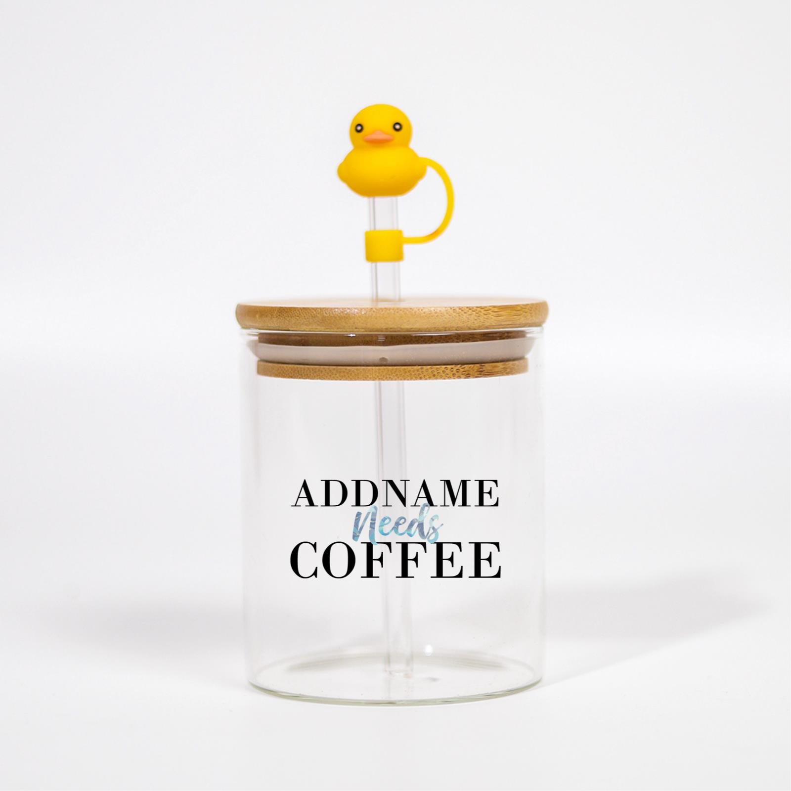 Marble Addname Need Coffee Canicup - Aquamarine With Black Text