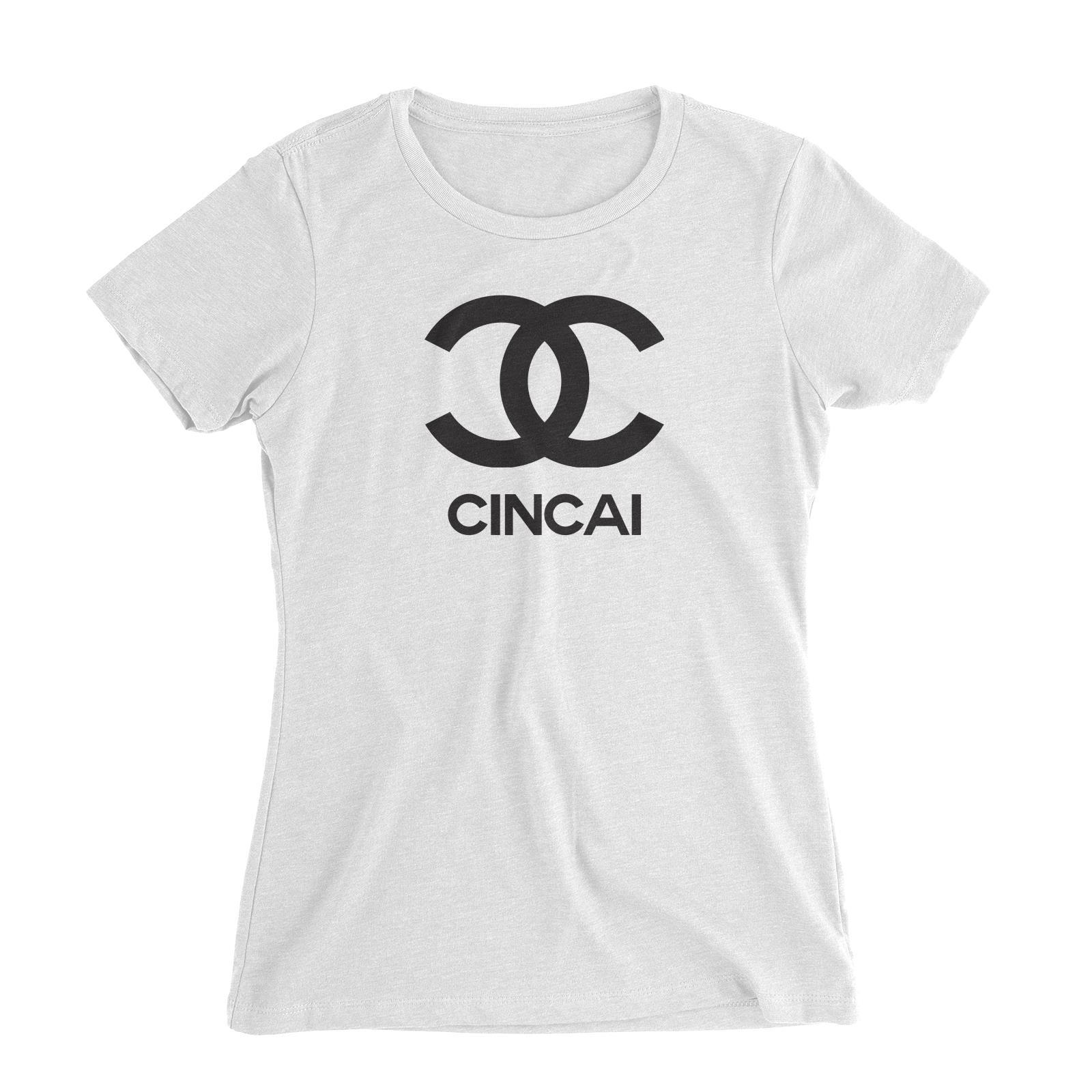 Slang Statement Cincai Women's Slim Fit T-Shirt