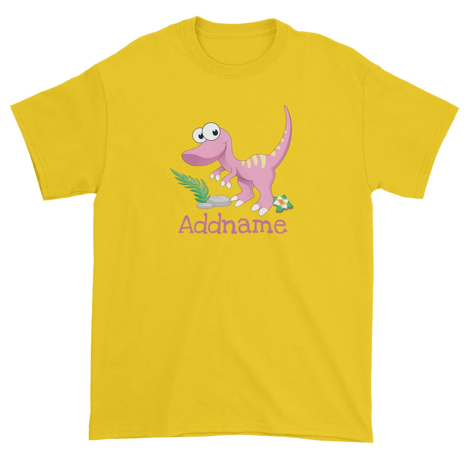 Dinosaurs Raptor Addname Unisex T-Shirt