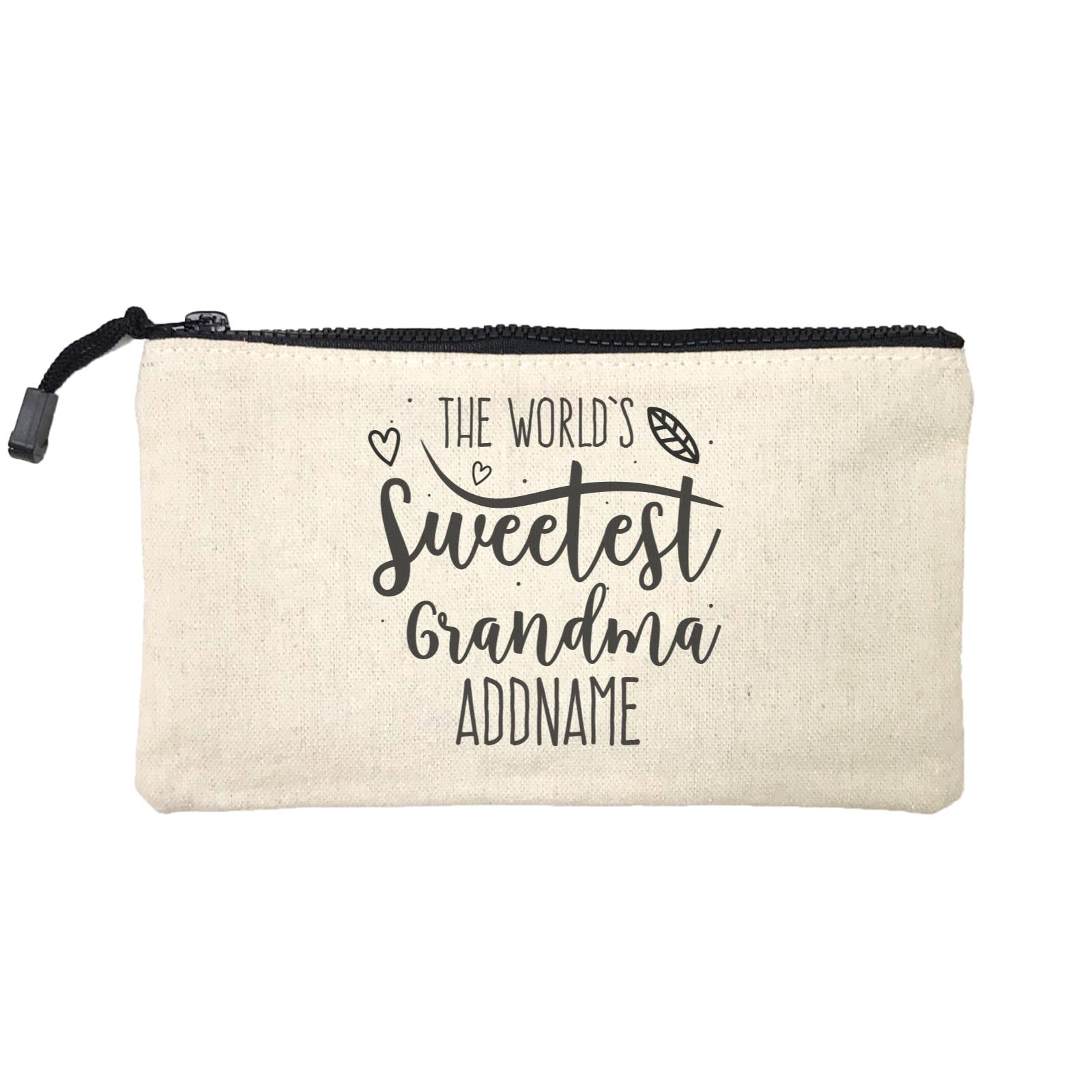 Sweet Mom Quotes 3 The Worlds Sweetest Grandma Addname Mini Accessories Stationery Pouch