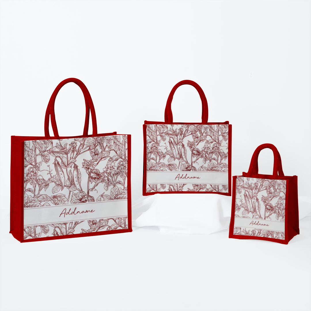 RINDU Series - Rouge Jute Bags