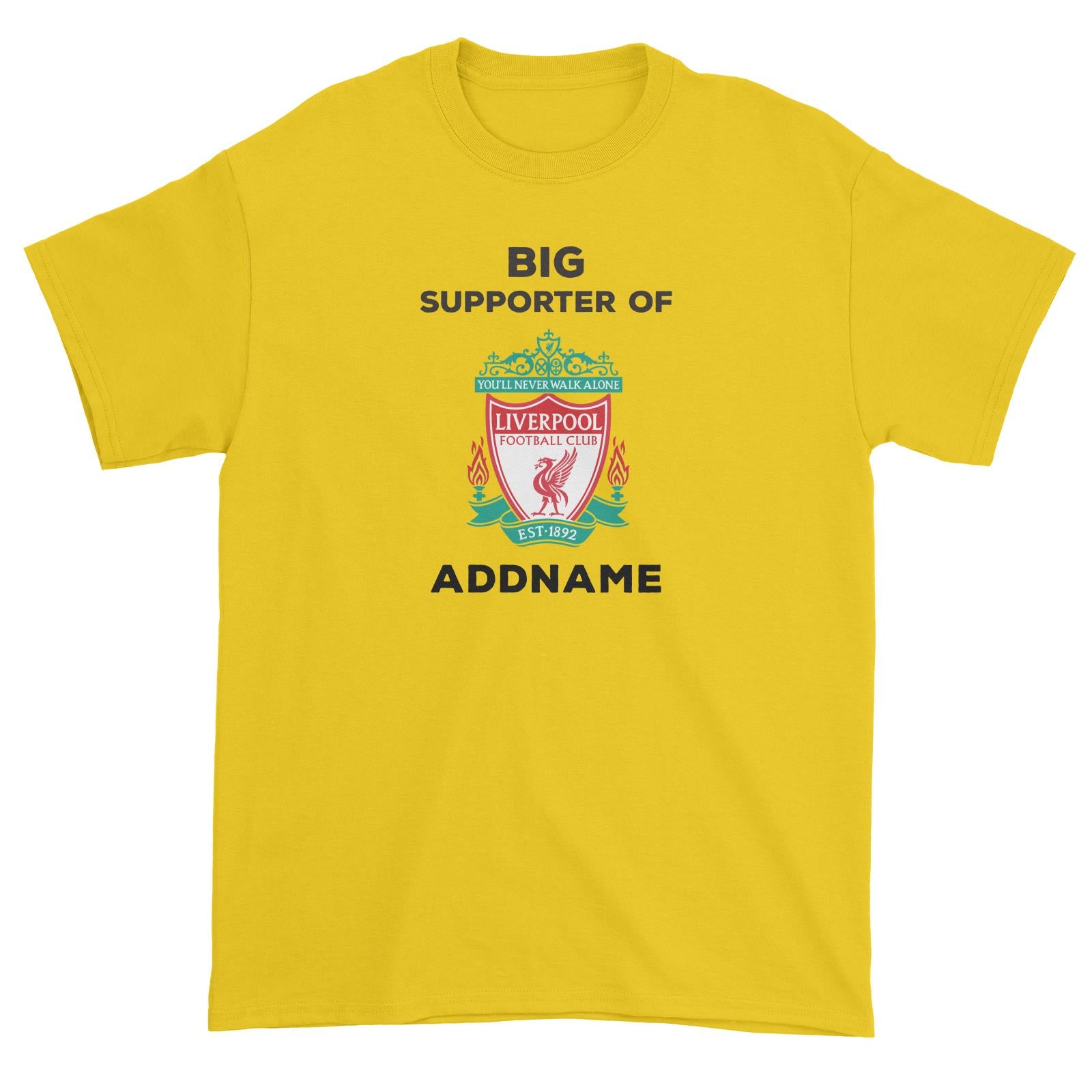 Liverpool FC Big Supporter Personalizable with Name Unisex T-Shirt