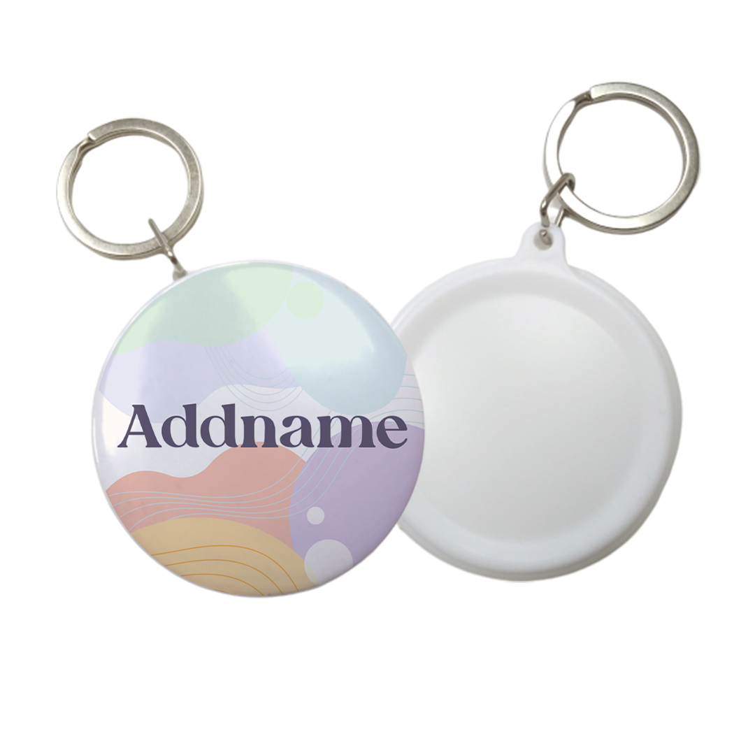 Pastel Melody - Button Badge with Key Ring (58mm)