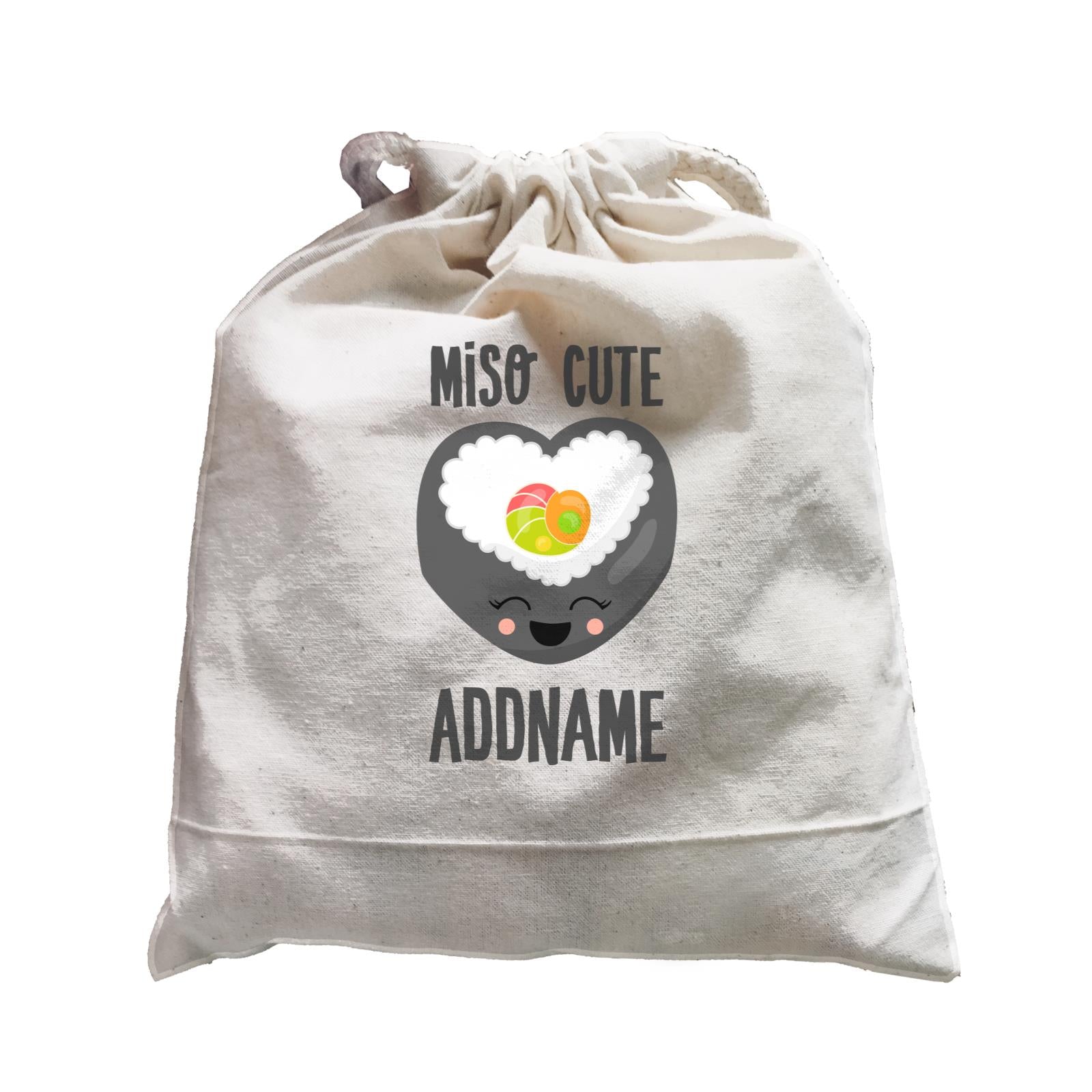 Miso Cute Sushi Heart Roll Addname Satchel