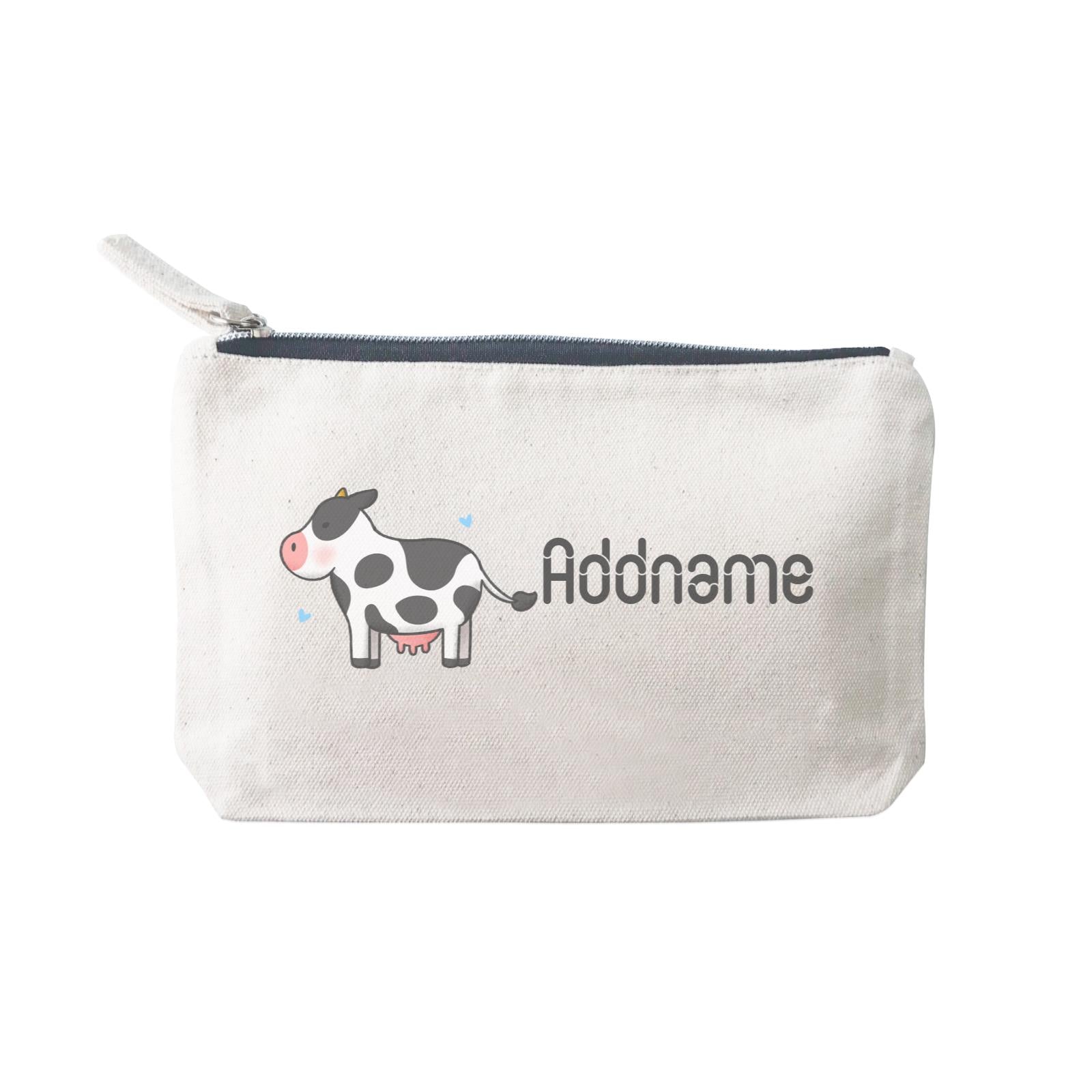 Cute Hand Drawn Style Cow Addname SP Stationery Pouch 2