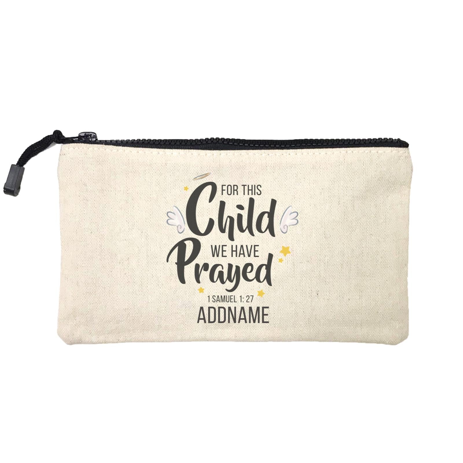 Gods Gift For This Child We Have Prayed 1 Samuel 1.27 Addname Mini Accessories Stationery Pouch