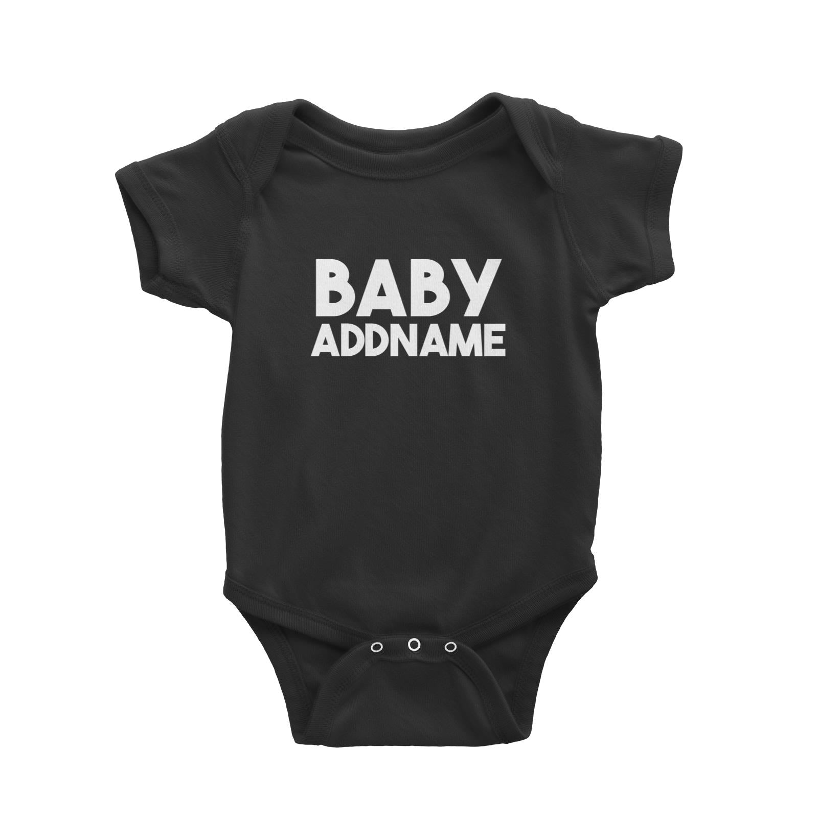 Baby Addname in Bold Letters Baby Romper Personalizable Designs Basic Newborn