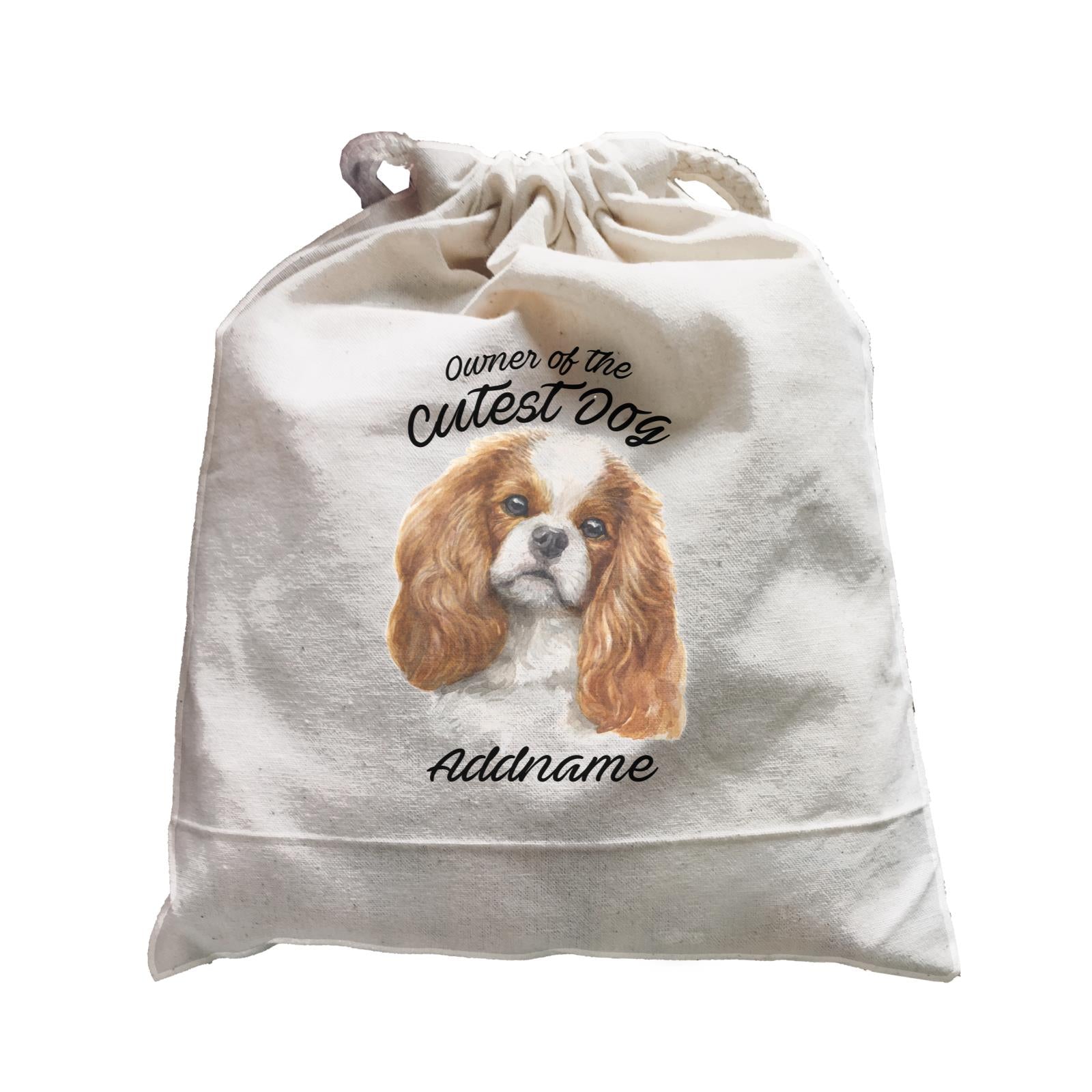 Watercolor Dog Owner Of The Cutest Dog King Charles Spaniel Curly Addname Satchel
