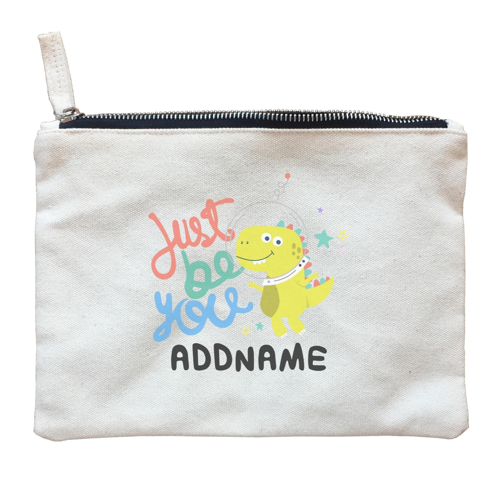 Children's Day Gift Series Just Be You Space Dinosaur Addname  Zipper Pouch