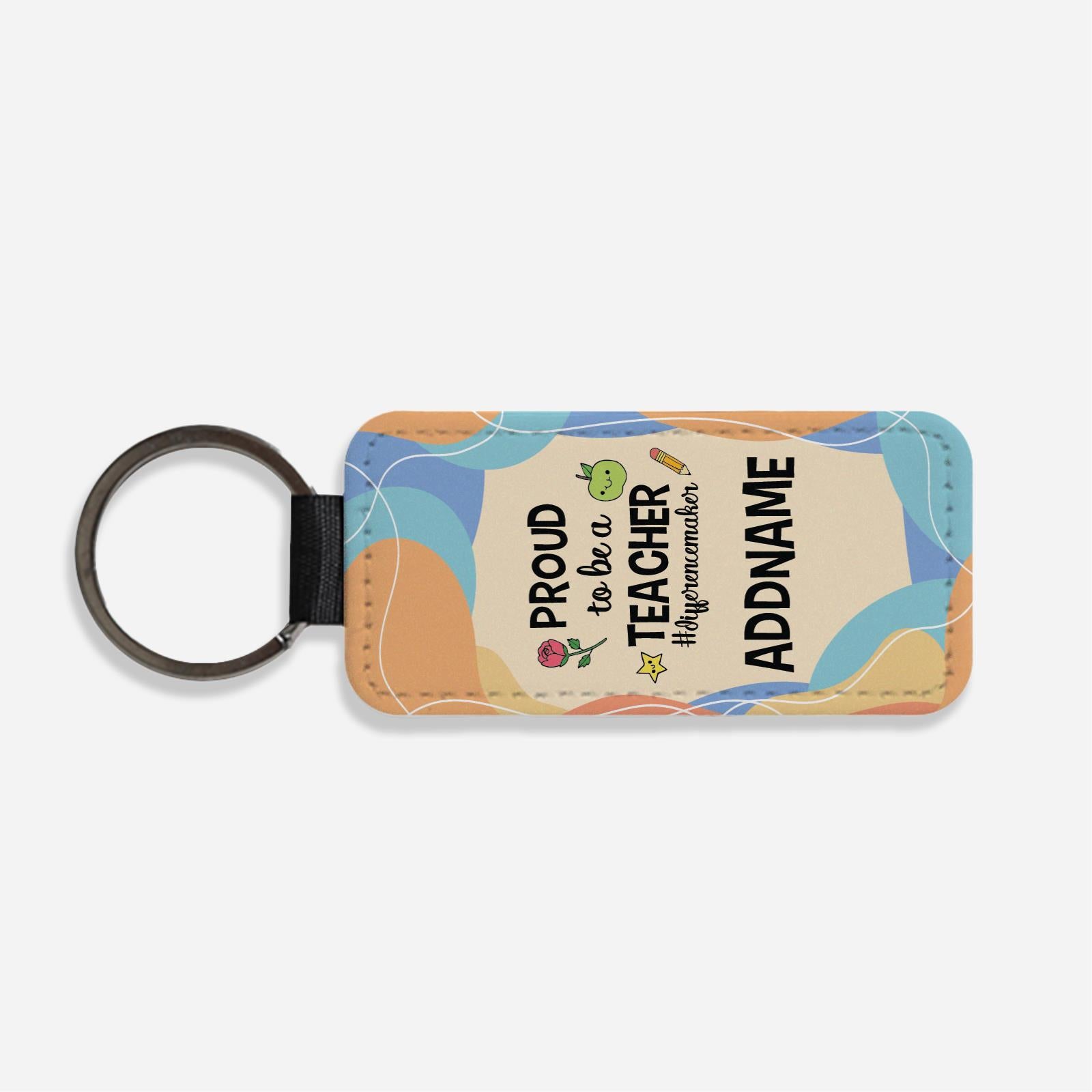 Doodle Series - Proud To Be A Teacher #Differencemaker Classic Keychain