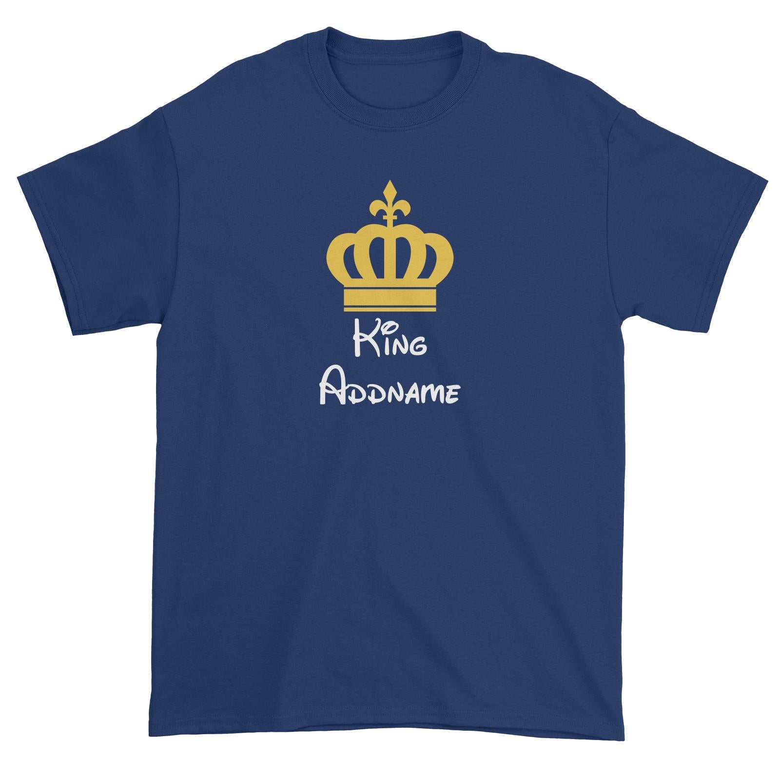Royal King with Crown Addname Unisex T-Shirt