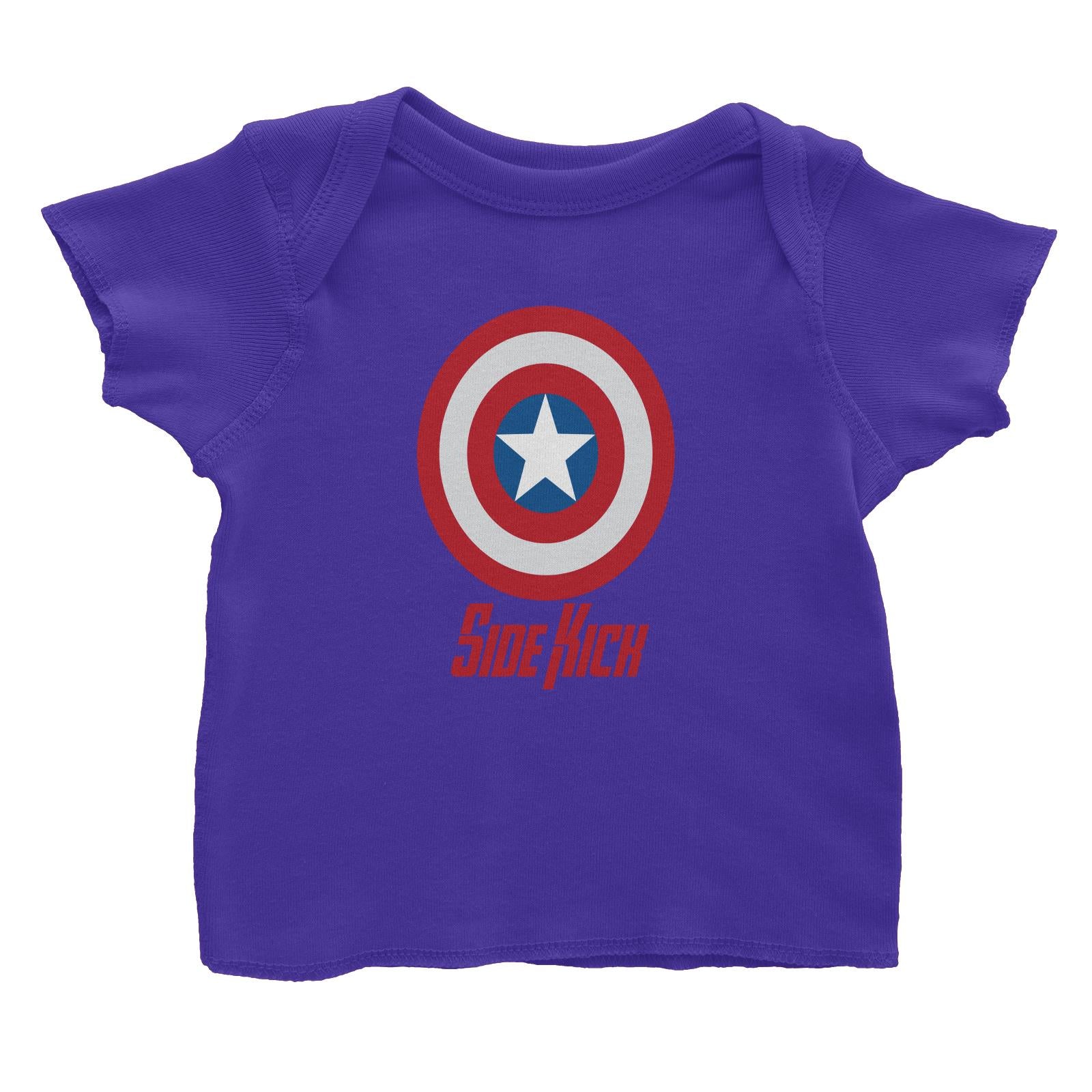 Superhero Shield Side Kick Baby T-Shirt  Matching Family