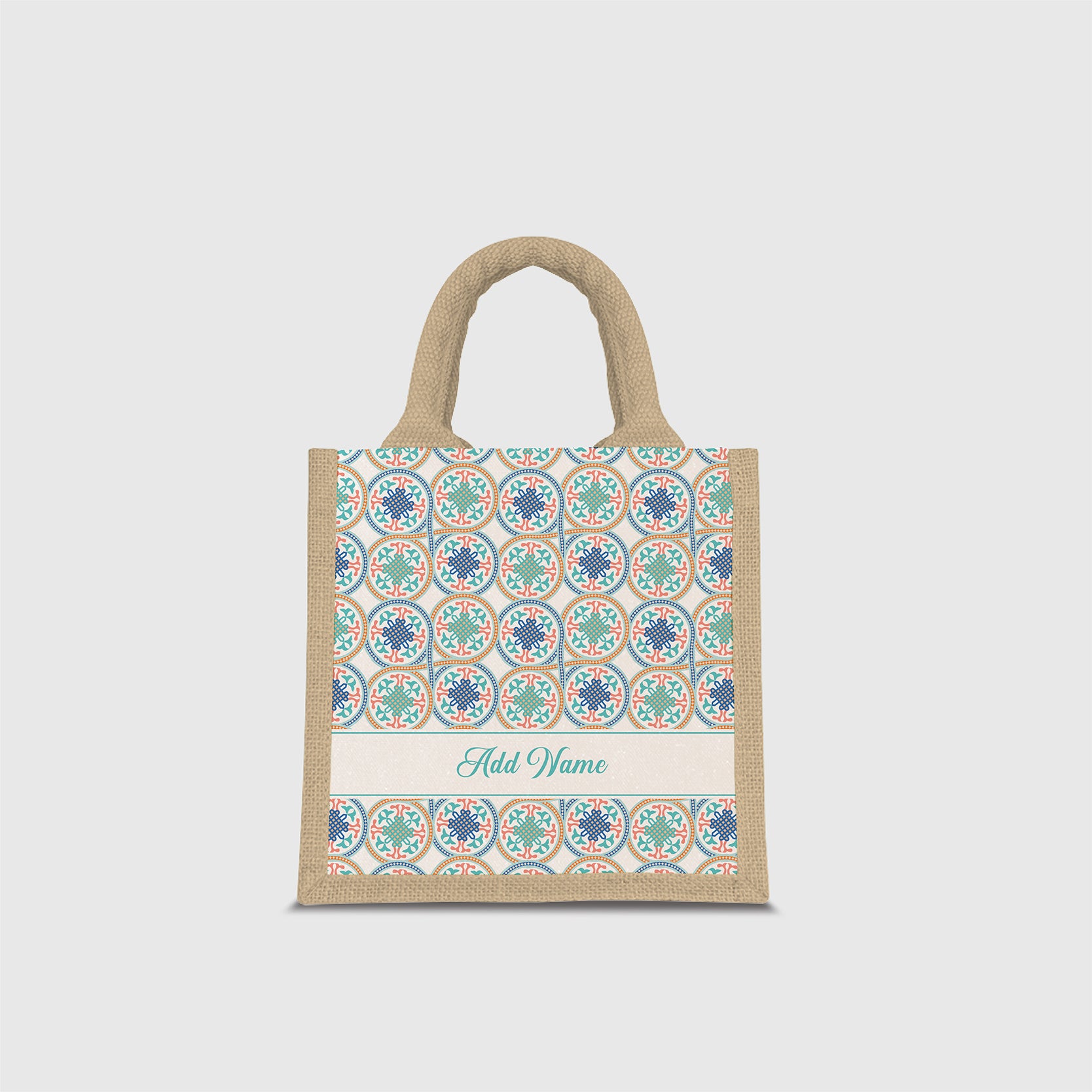 Moroccan Series Half Lining Lunch Bag  - Chahid Natural