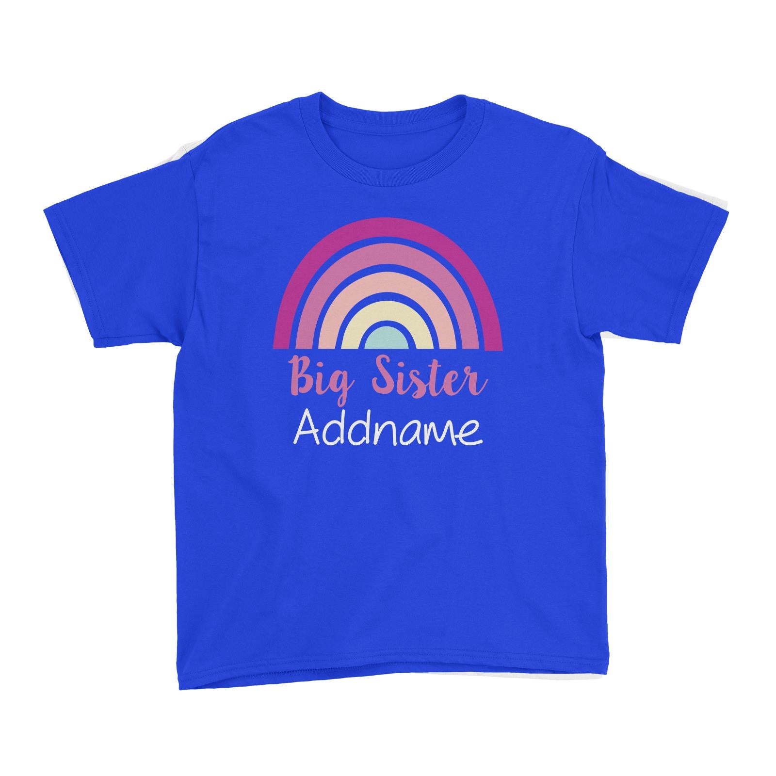 Colourful Rainbow Big Sister Kid's T-Shirt