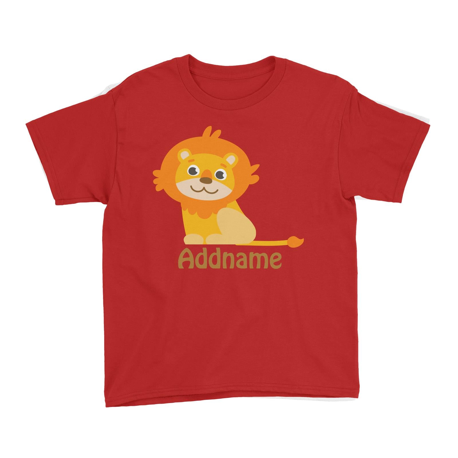 Animal Safari Jungle Lion Addname Kid's T-Shirt