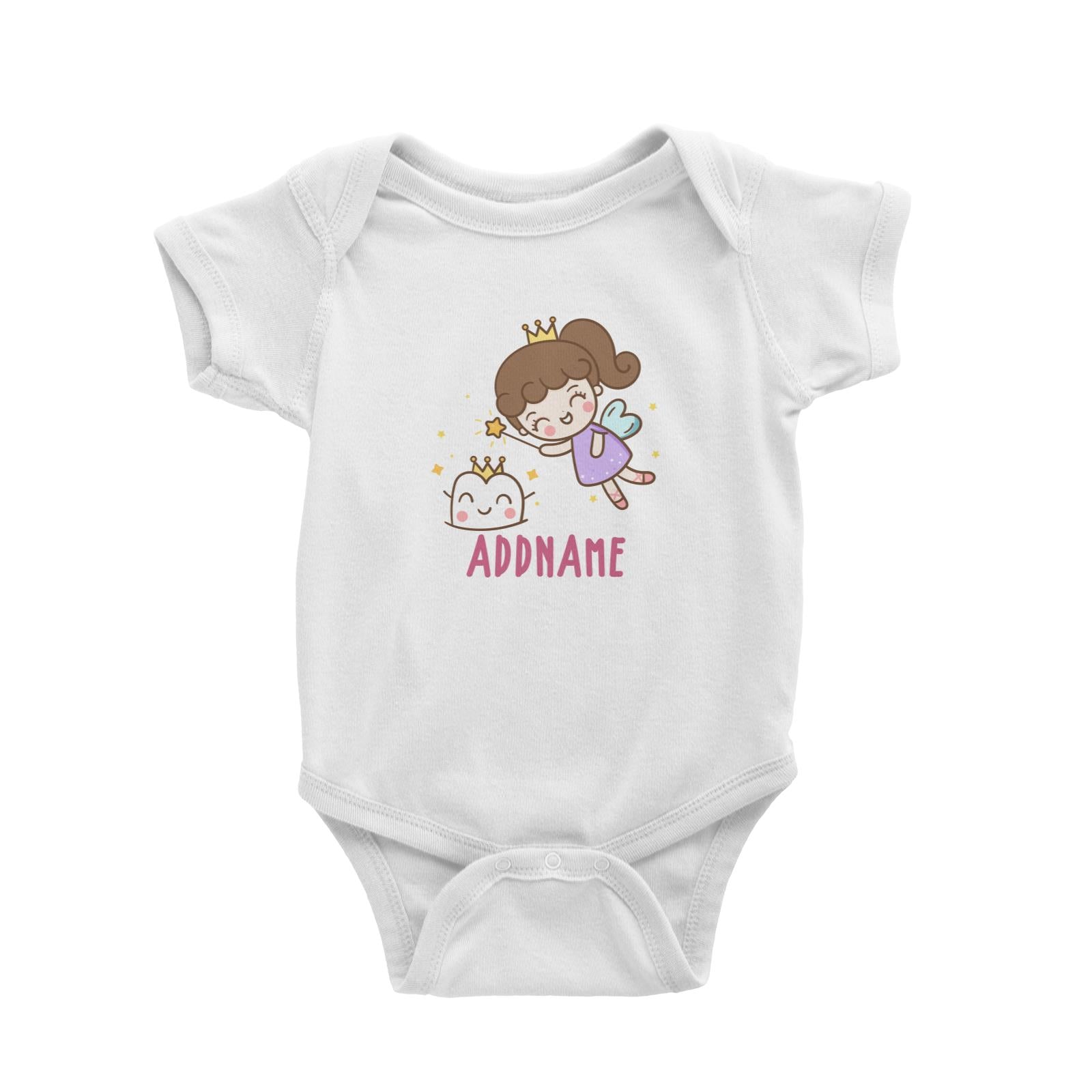 Unicorn And Princess Series Cute Tooth Fairy Addname Baby Romper