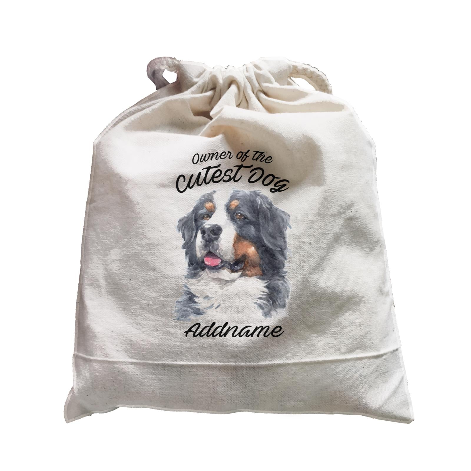 Watercolor Dog Owner Of The Cutest Dog Bernese Mountain Dog Addname Satchel