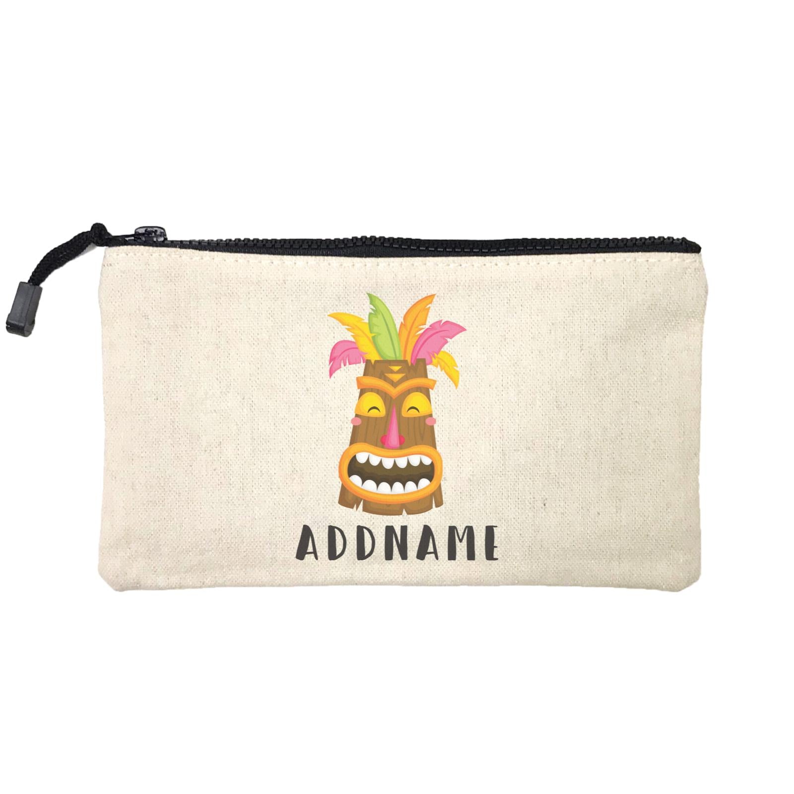 Birthday Hawaii Happy Laugh Tribal Mask Addname Mini Accessories Stationery Pouch