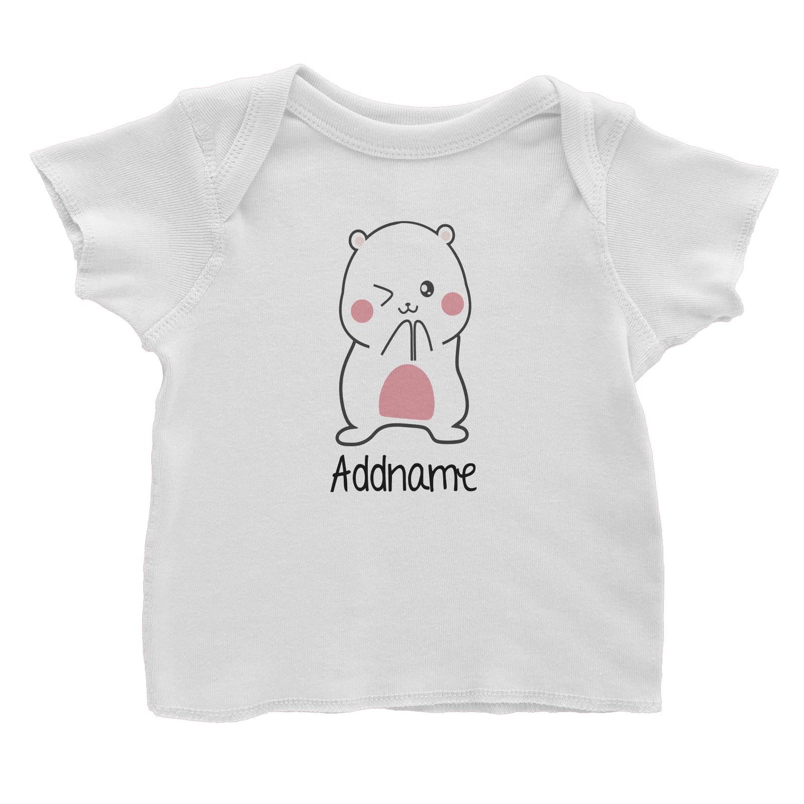 Cute Hamster Daddy Addname Baby T-Shirt
