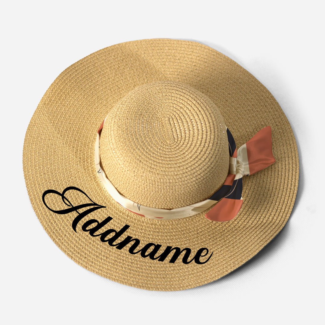 Kids/Adult Straw Hat - Charlotte Series Calico Twilly