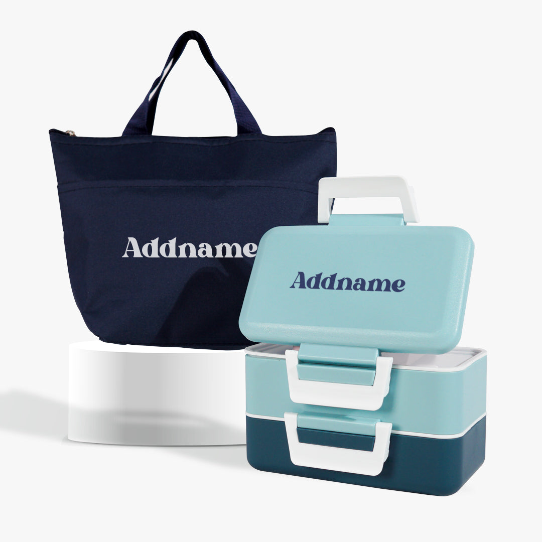 Bento Lunch Box with Thermal Bag - Ocean