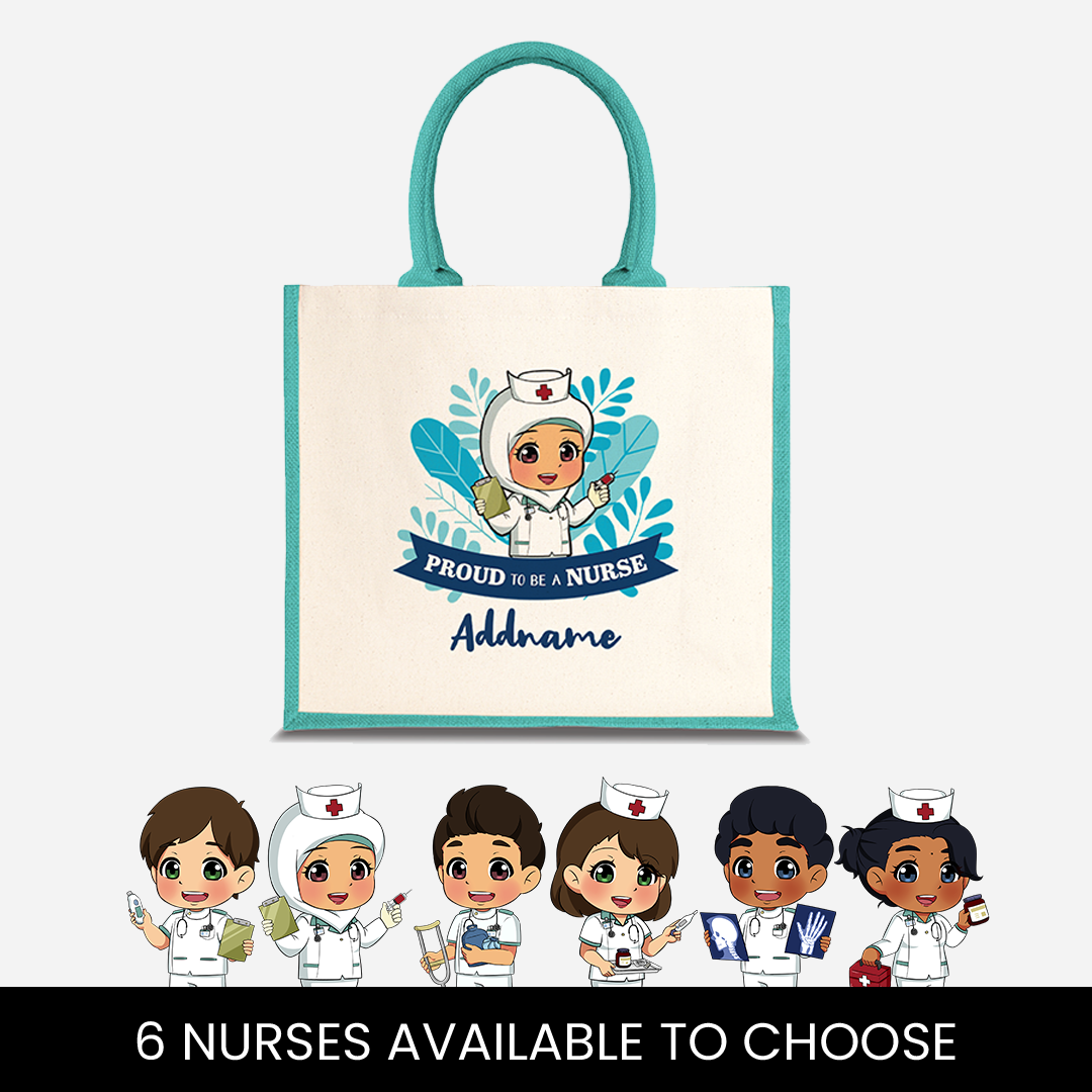 Nurse Series - Half Lining Jute Bag