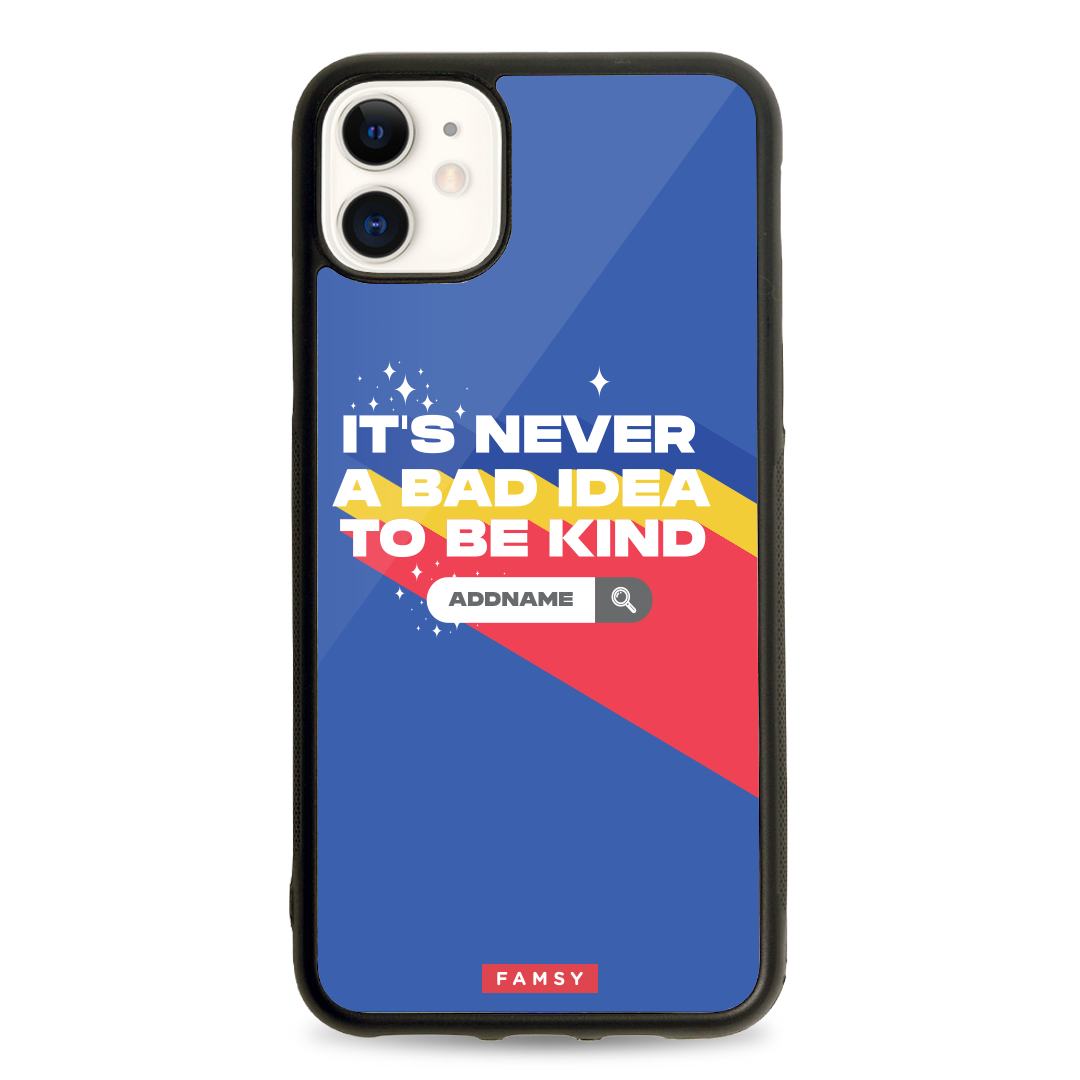 Good Vibe Series - It's Never A Bad Idea To Be Kind iPhone Case