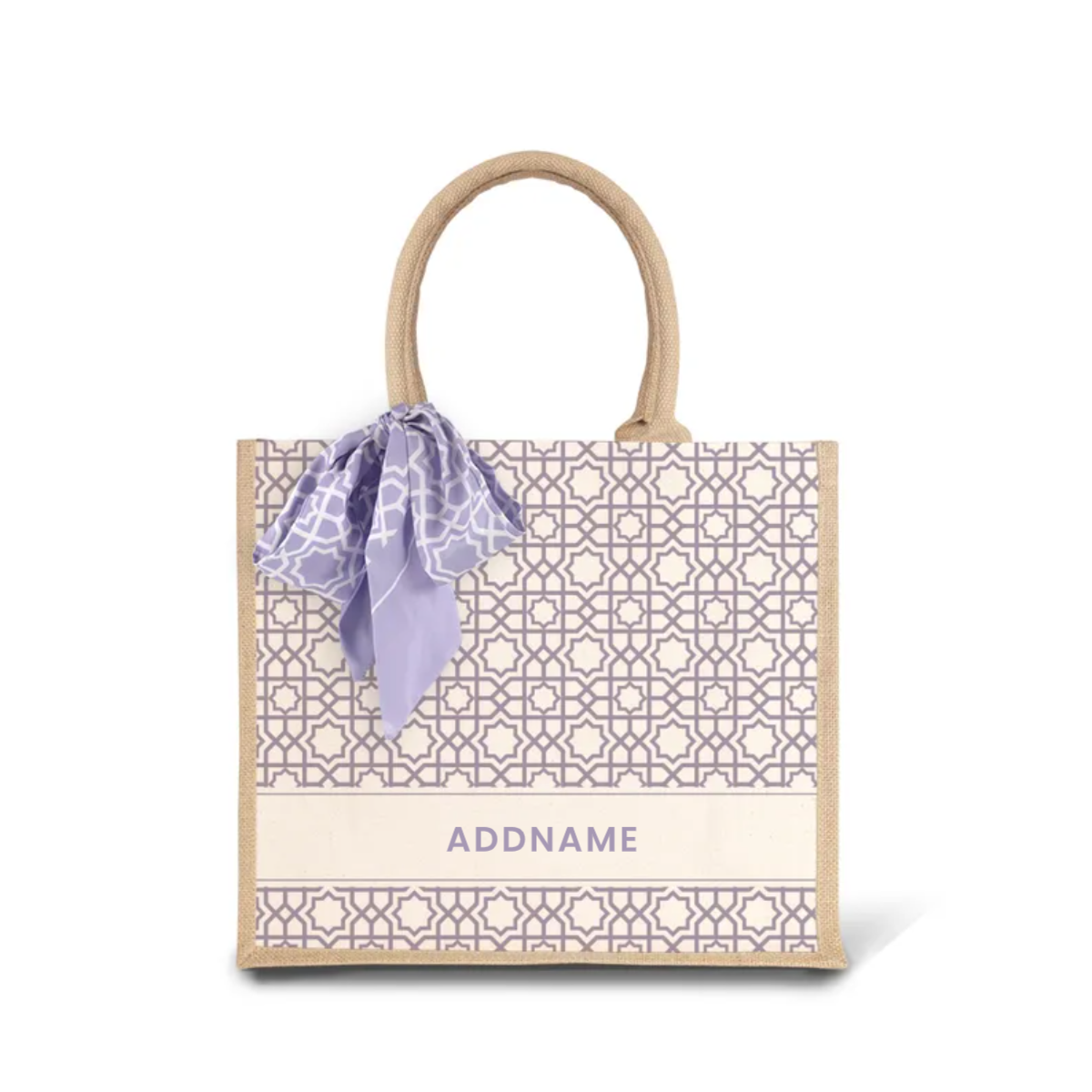 Annas Series - Pastel Purple Jute Bags