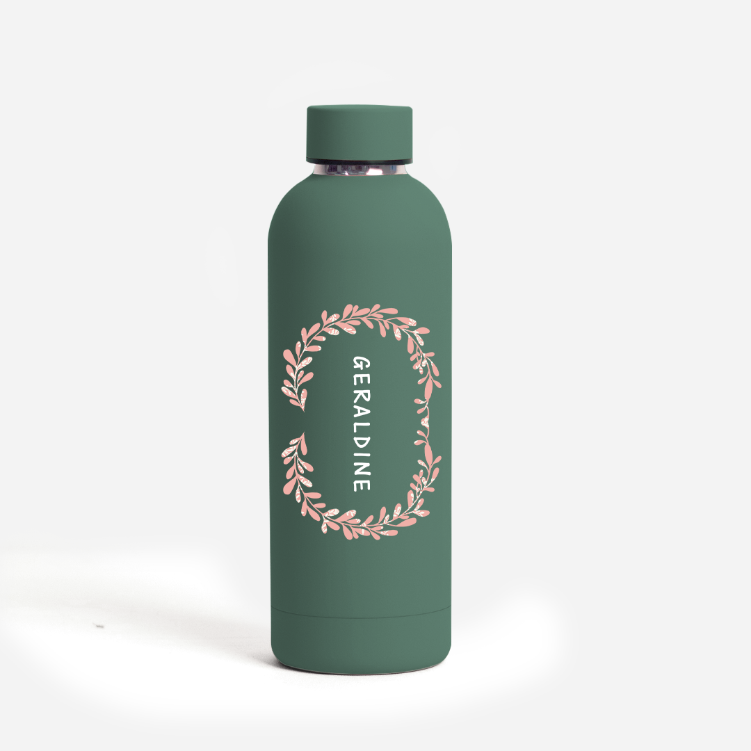 Intricated Weaves Thermo Water Bottle - Green