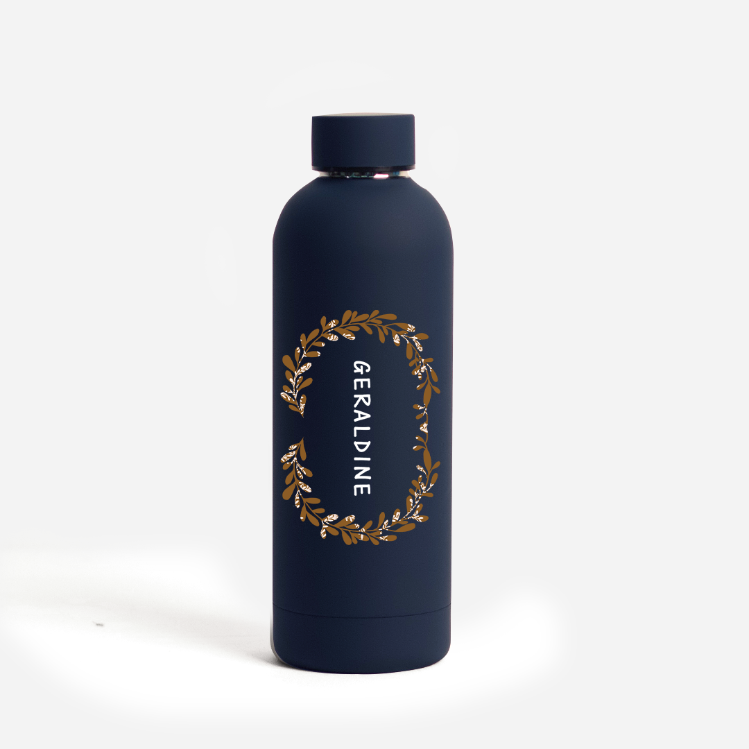 Intricated Weaves Thermo Water Bottle - Ochre