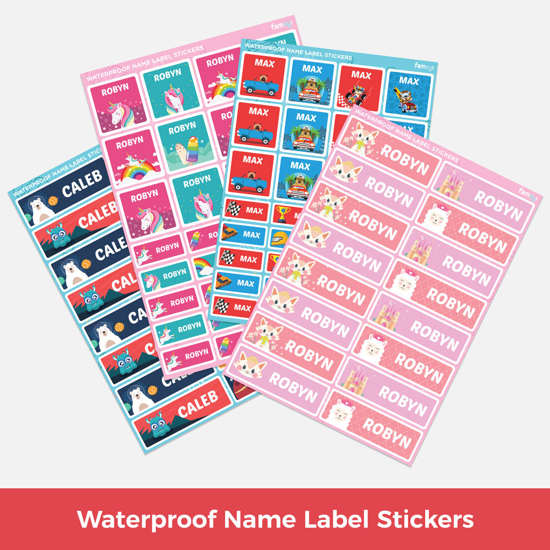 Waterproof Name Label Stickers