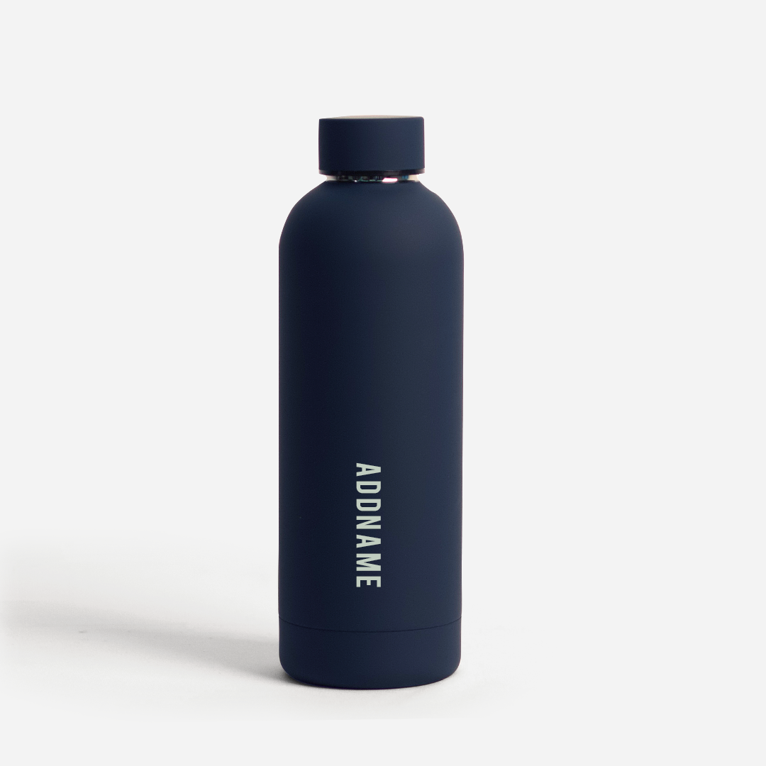 Petite - Navy Mizu 500ml Thermo Water Bottle