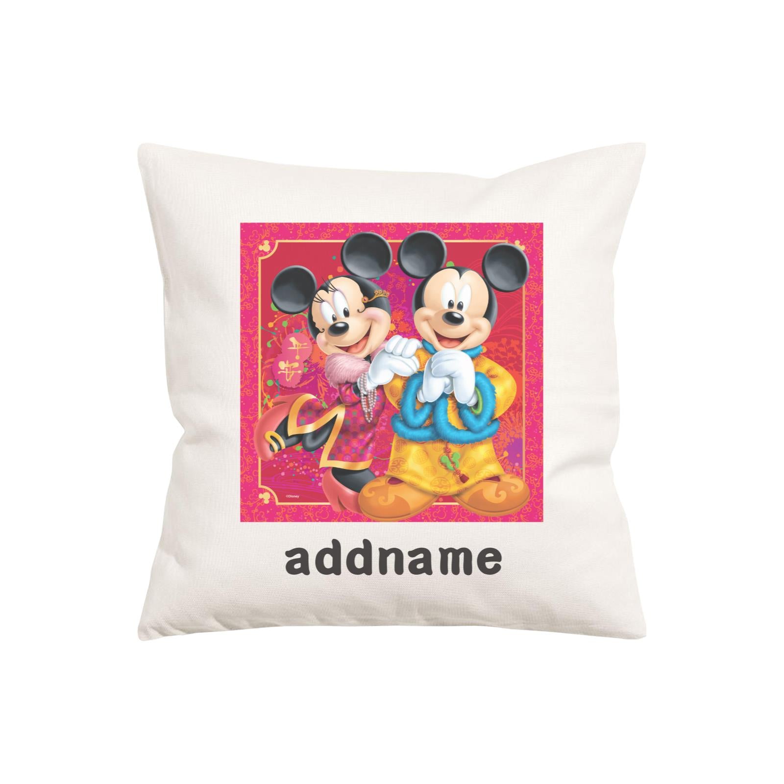Disney CNY Mickey And Minnie Personalised PW Cushion