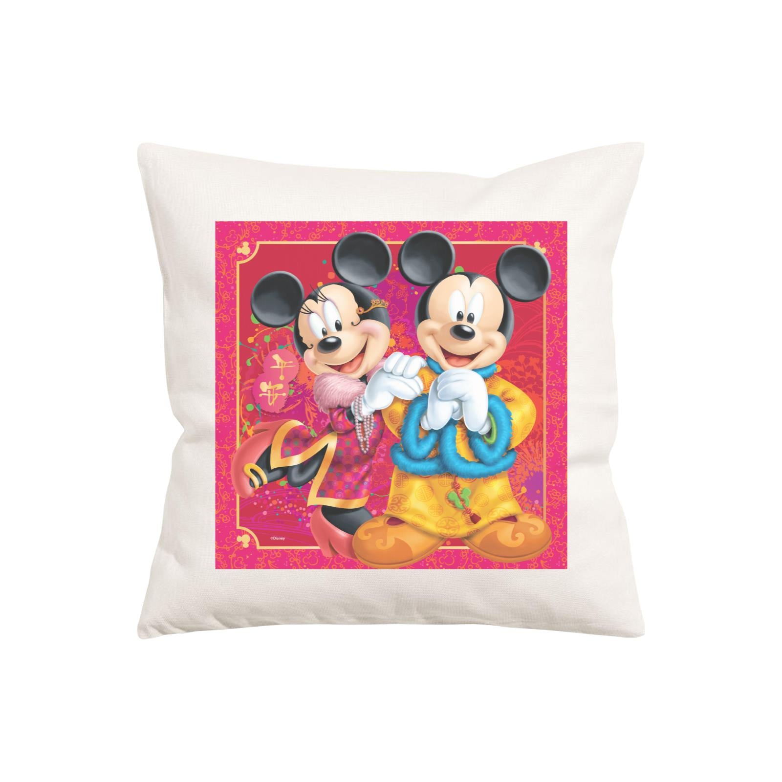 Disney CNY Mickey And Minnie Non Personalised PW Cushion