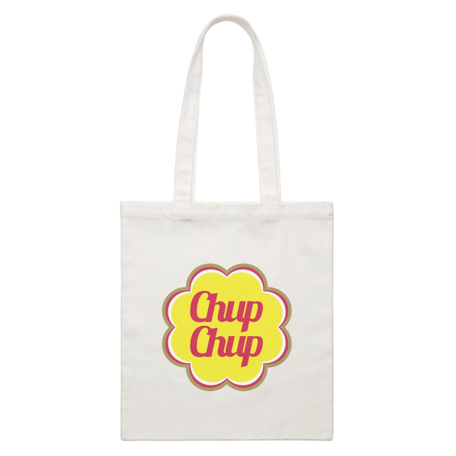 Slang Statement Chup Chup Accessories White Canvas Bag