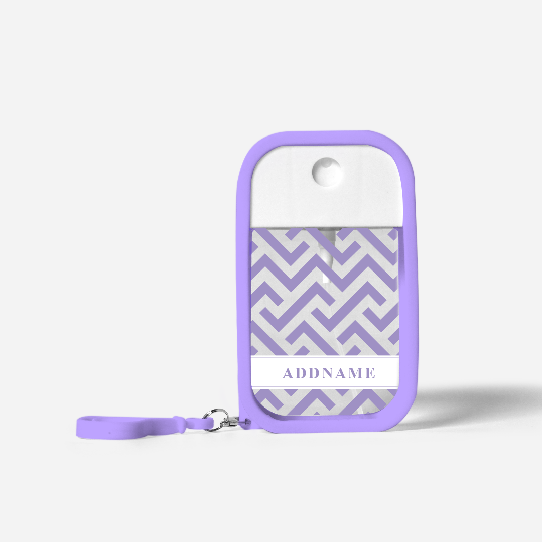 Aufbau Series Refillable Hand Sanitizer with Personalisation Purple