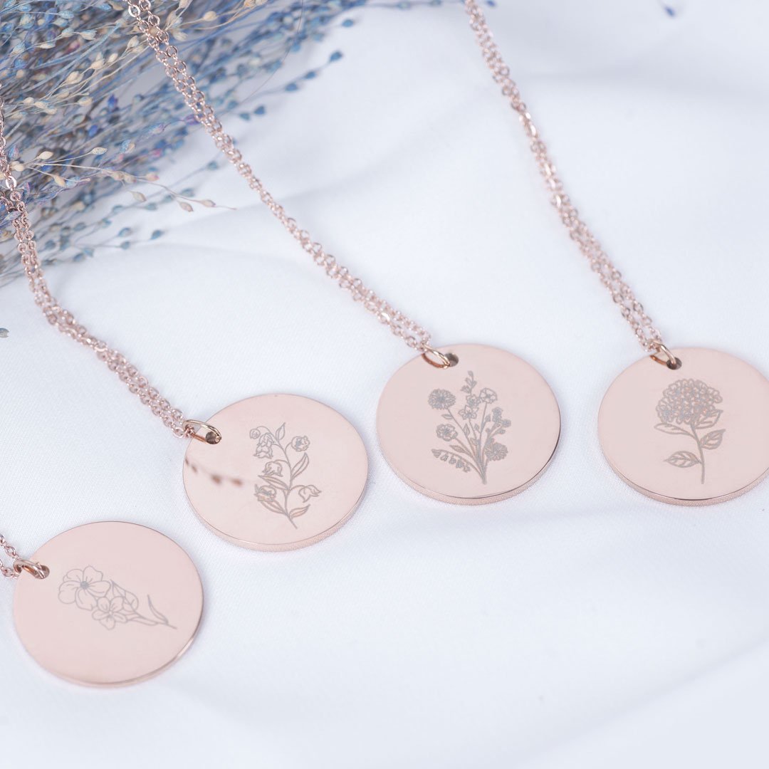 Floral Series Personalised Name Necklace