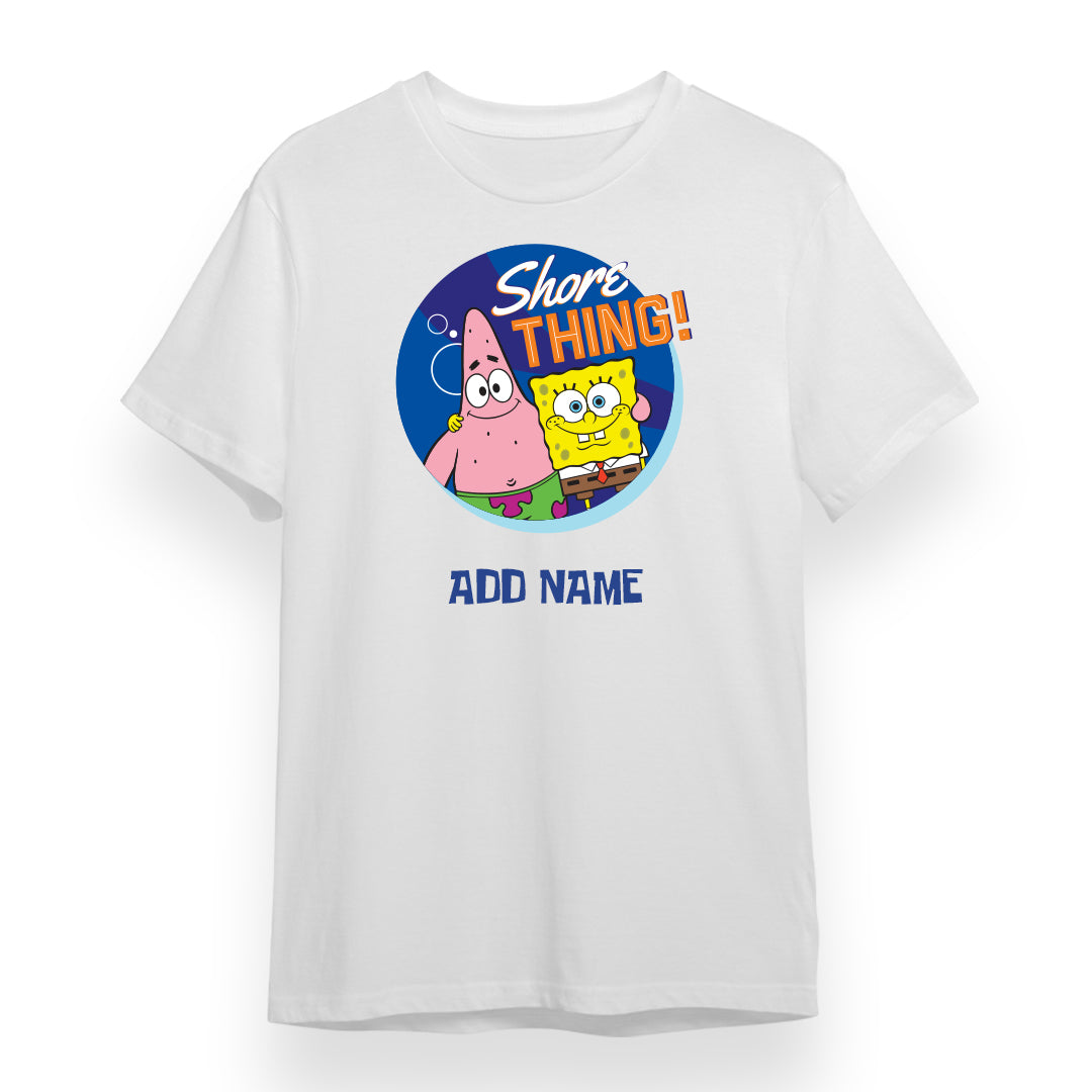 SpongeBob - Shore Thing Personalized Adult T-Shirt