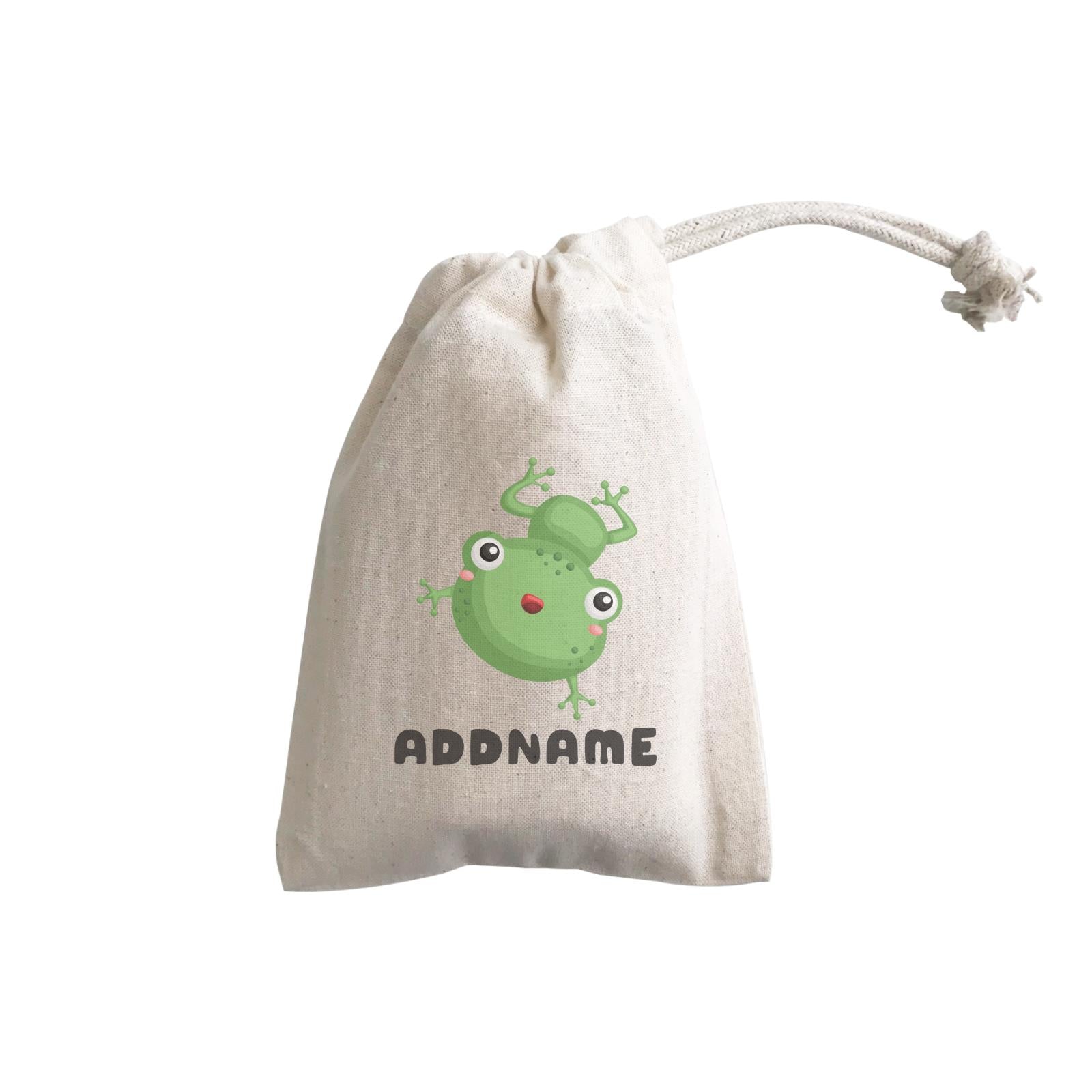 Birthday Frog Happy Frog Jumping Addname GP Gift Pouch