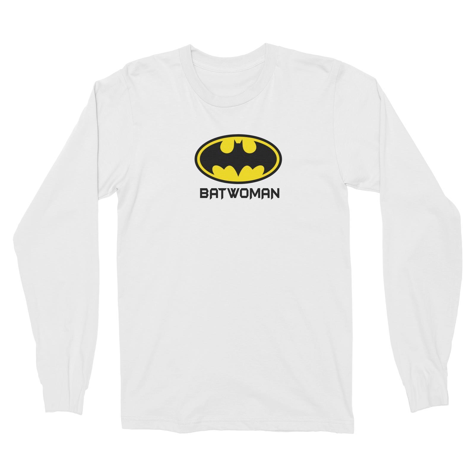 Superhero Batwoman Long Sleeve Unisex T-Shirt  Matching Family