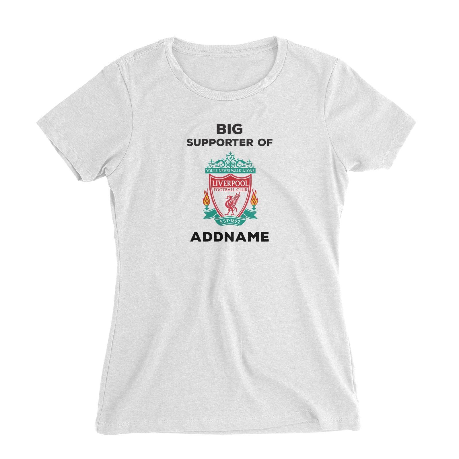 Liverpool FC Big Supporter Personalizable with Name Women's Slim Fit T-Shirt