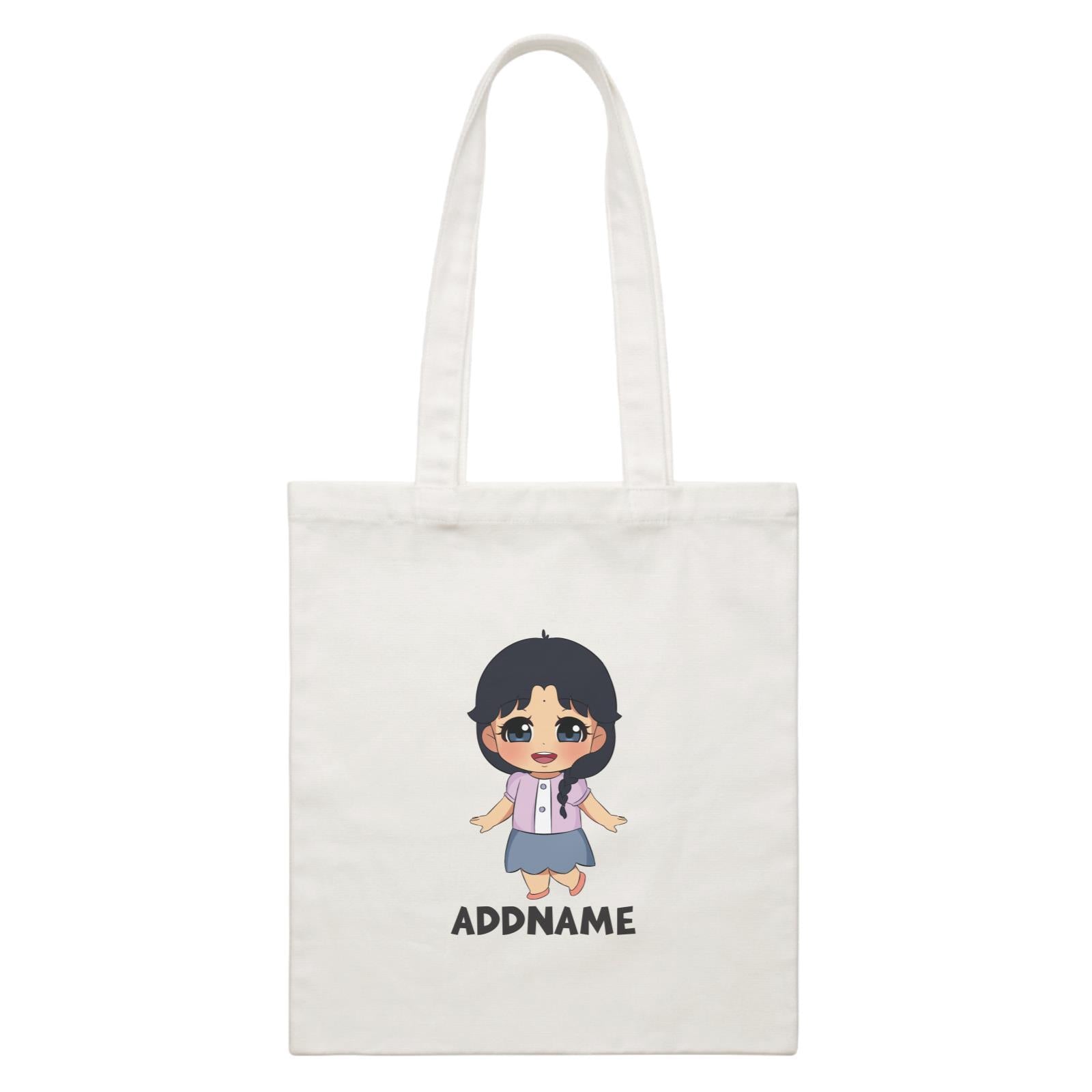 Children's Day Gift Series Little Indian Girl Addname  Canvas Bag