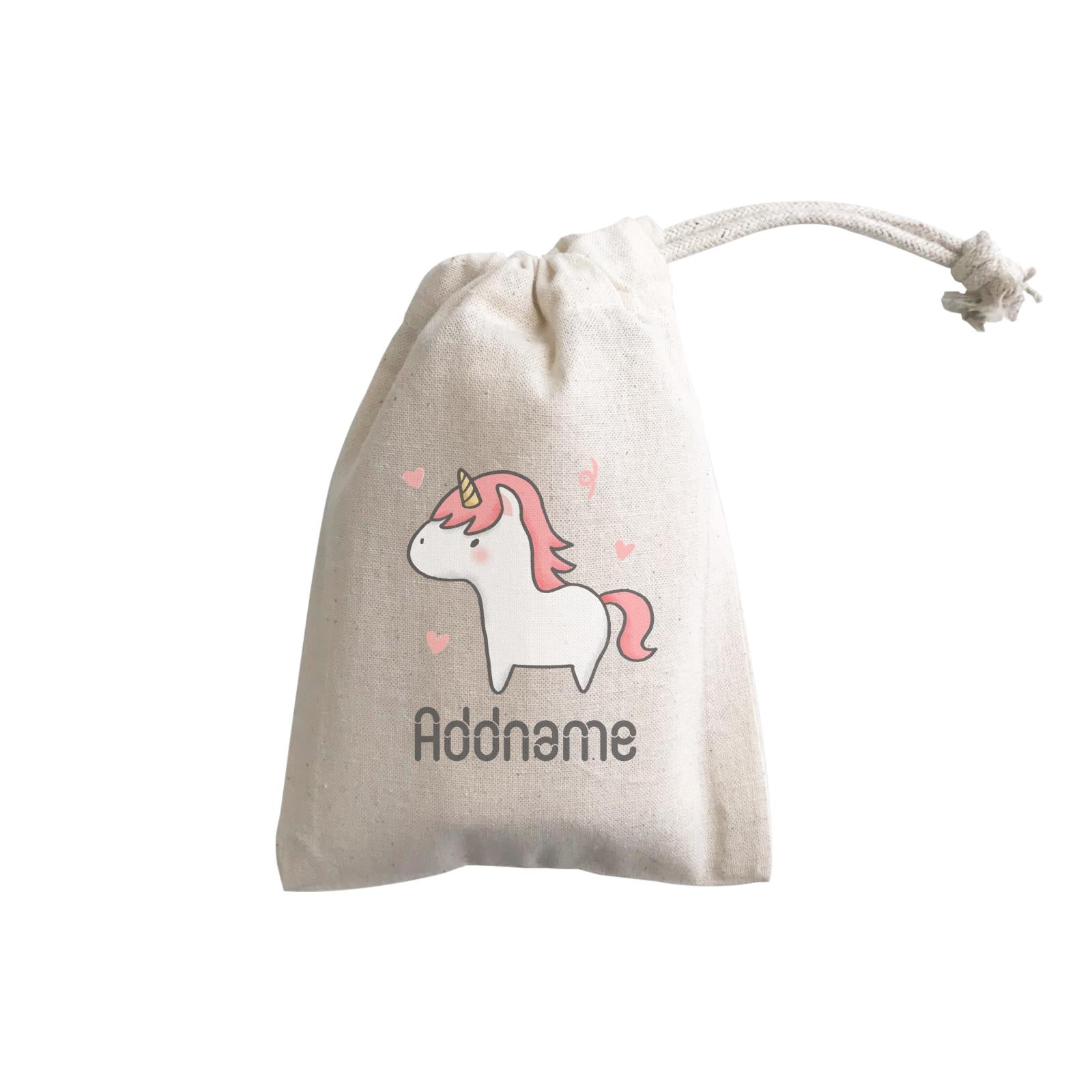 Cute Hand Drawn Style Unicorn Addname GP Gift Pouch
