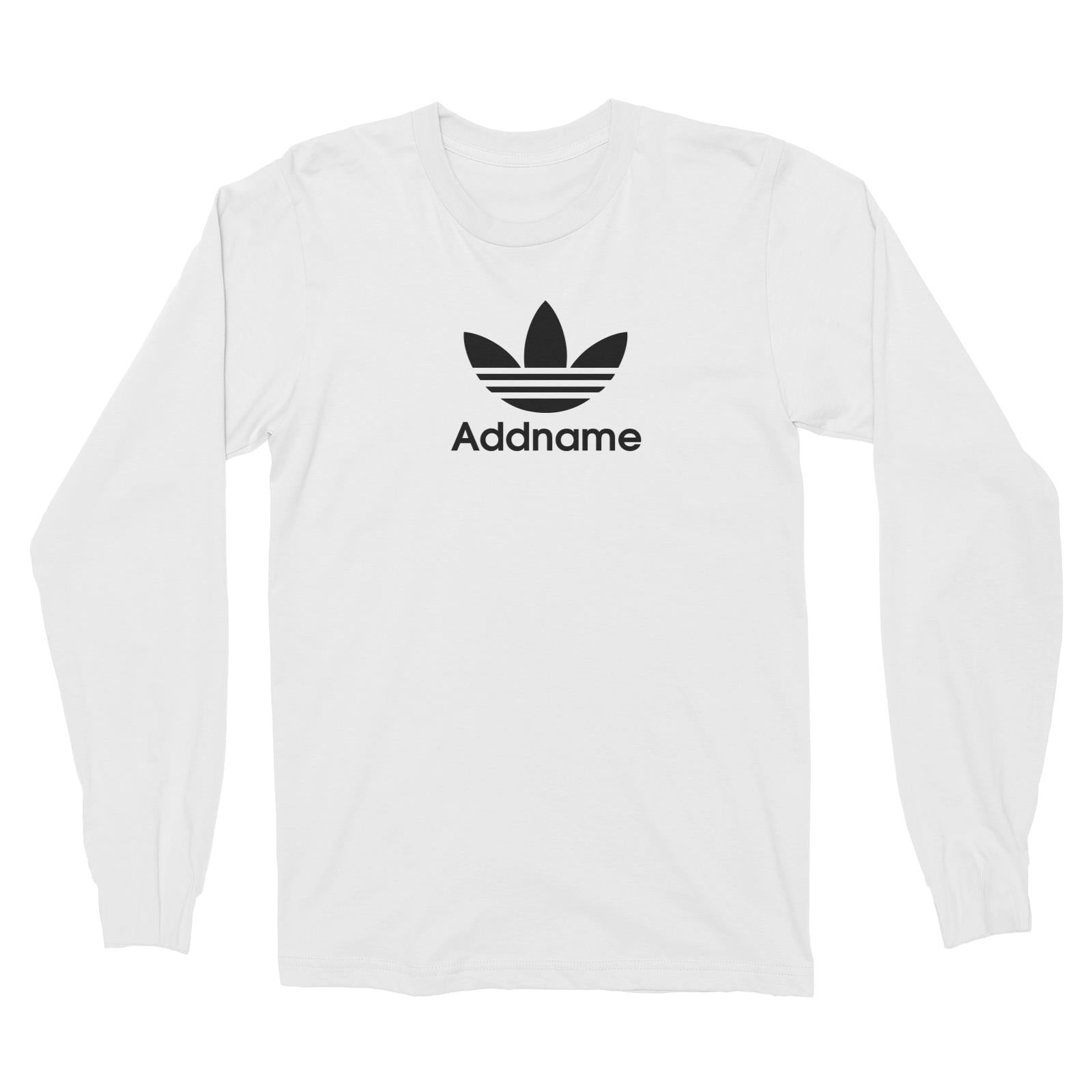 Streetwear Mini Leaf Emblem Addname Long-Sleeve Unisex T-Shirt (FLASH DEAL)