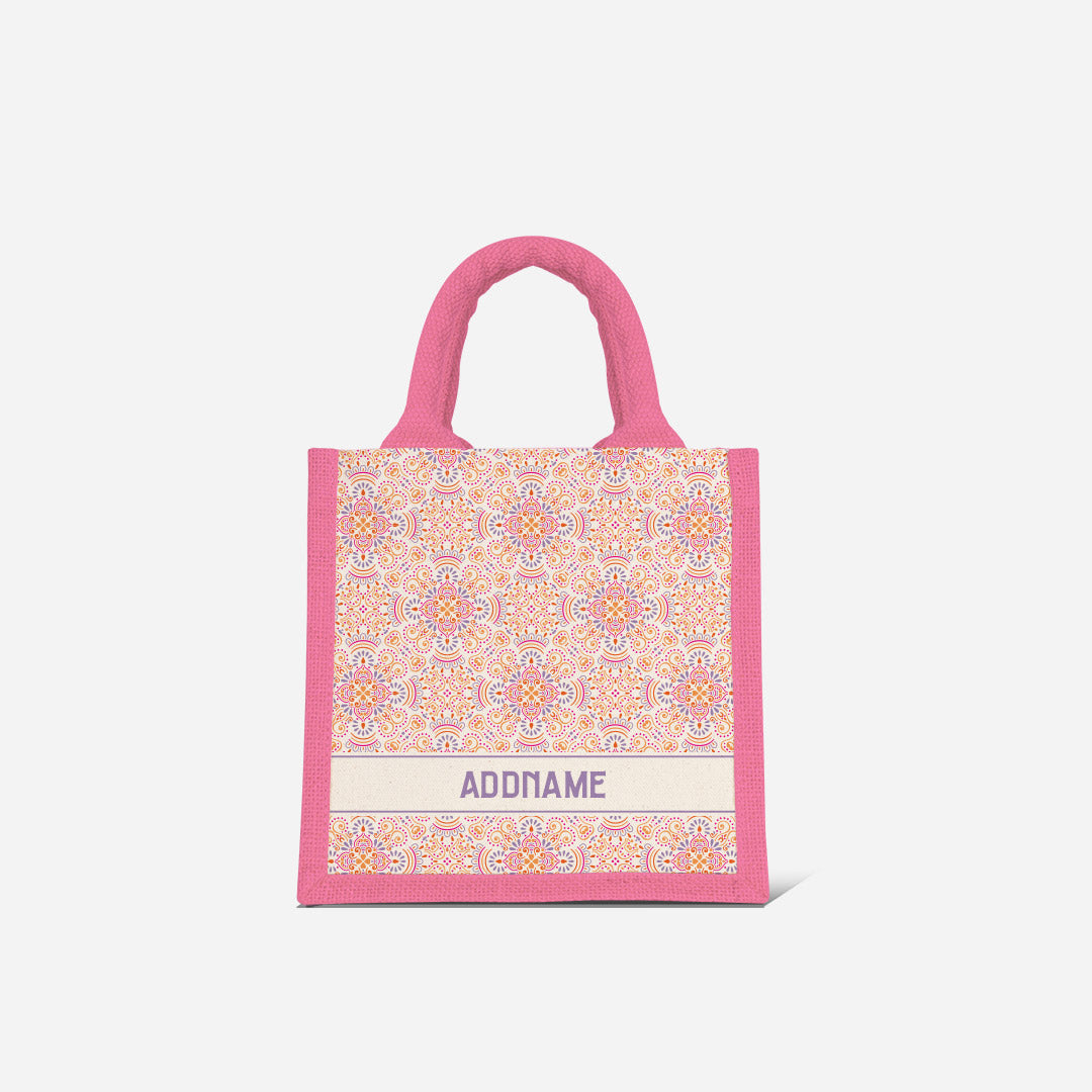 Pookal Series Half Lining Lunch Bag - Triumph Light Pink
