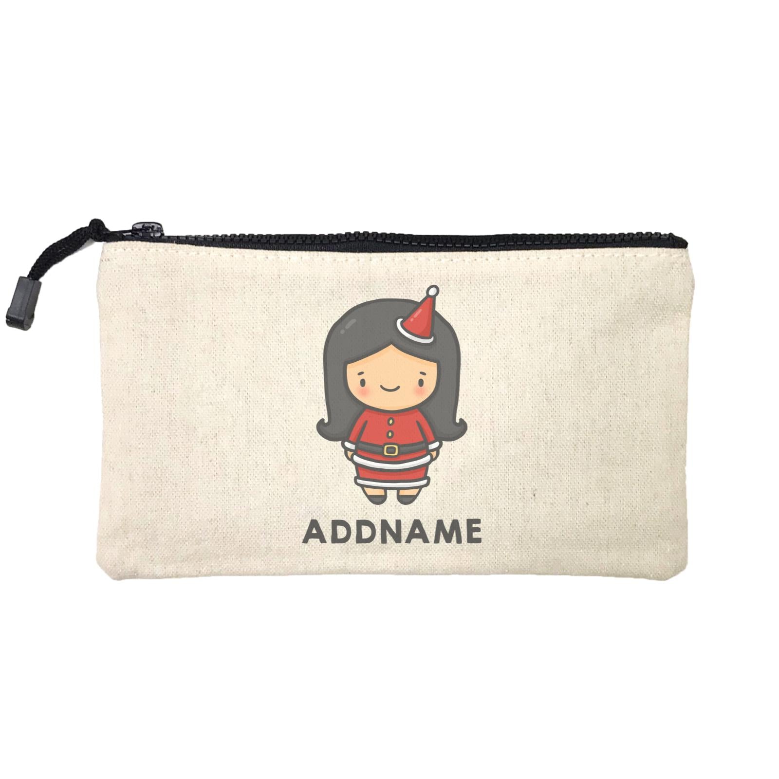 Xmas Cute Girl Addname Mini Accessories Stationery Pouch