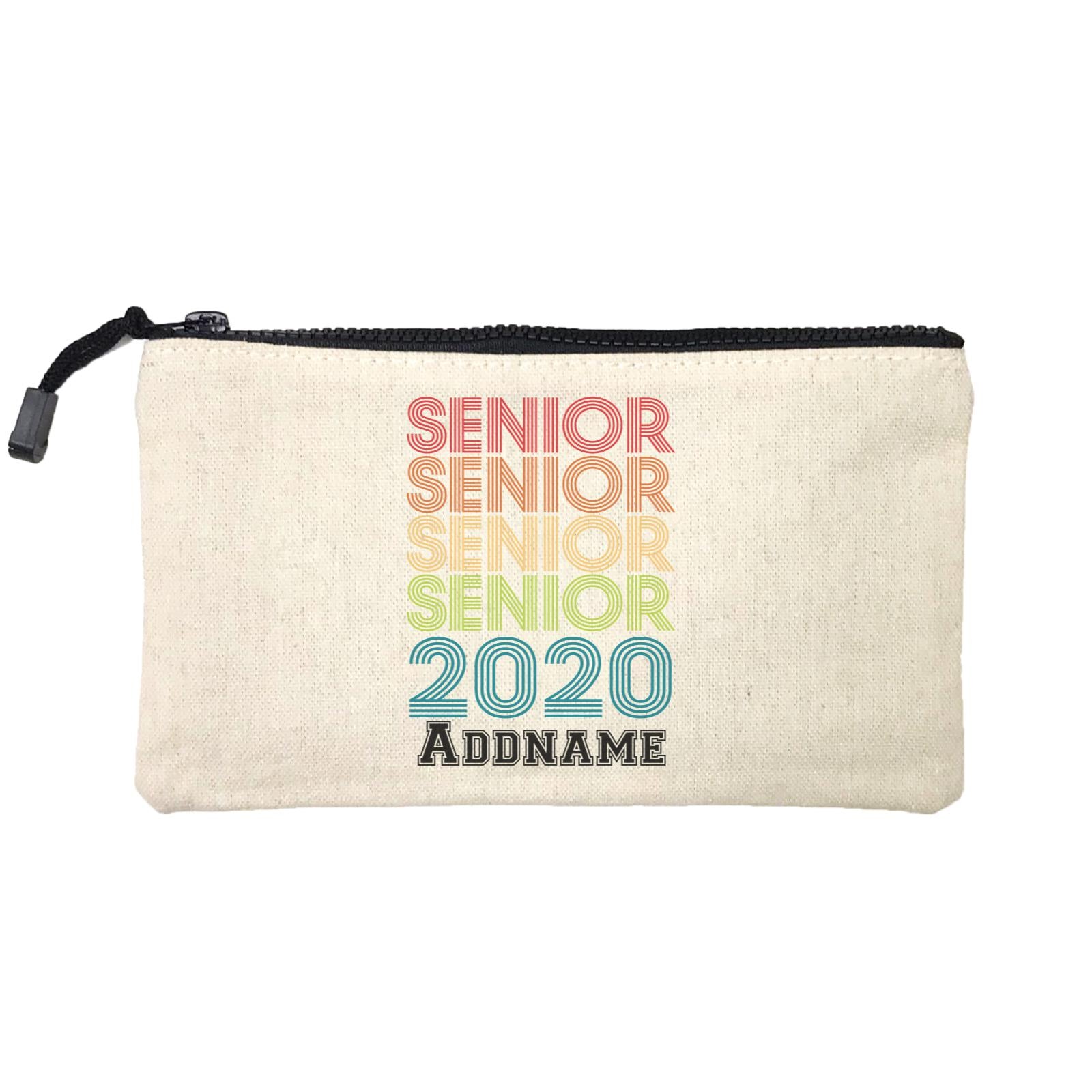 Graduation Series Senior in Rainbow Colors Mini Accessories Stationery Pouch