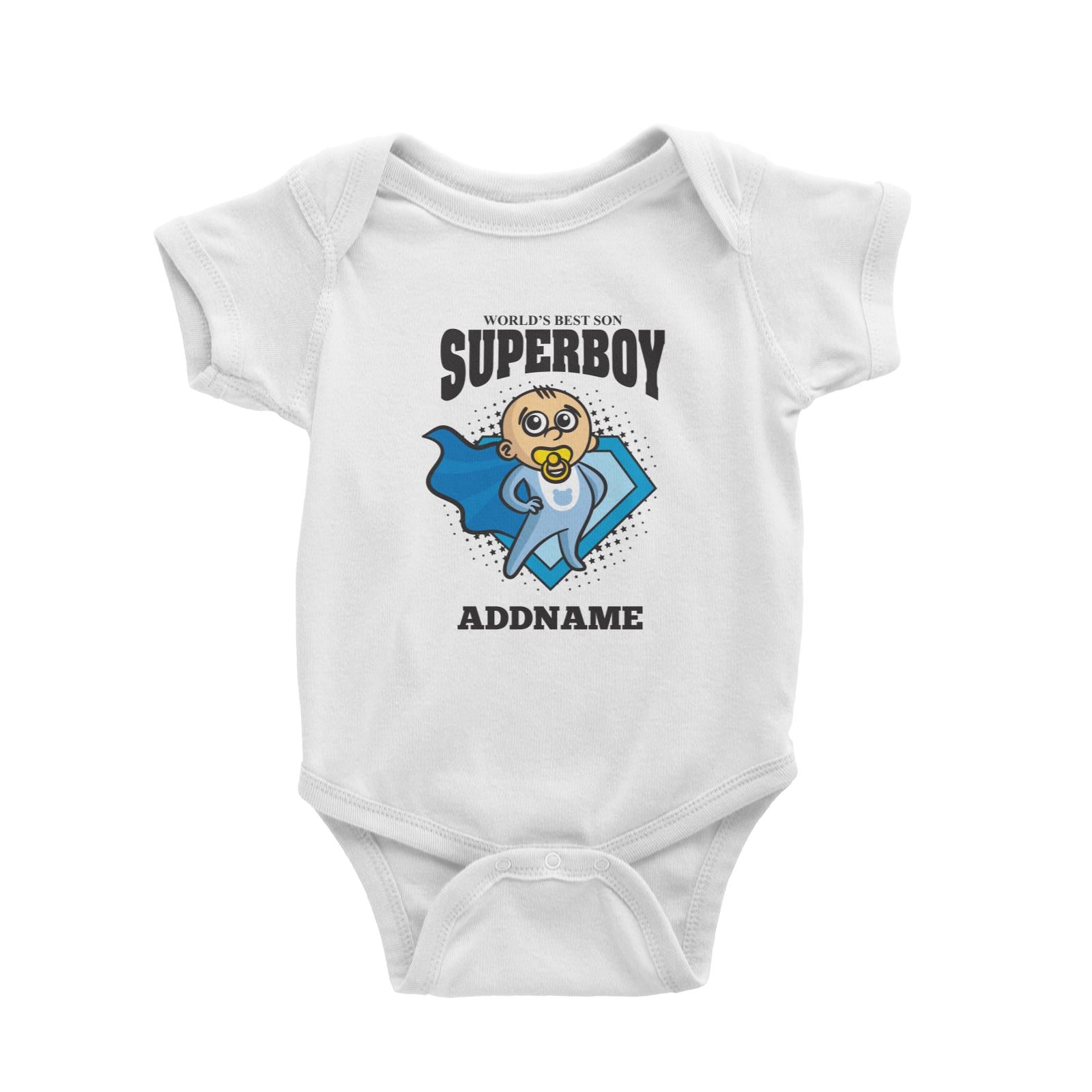 Best Son Superboy Baby (FLASH DEAL) Baby Romper Personalizable Designs Matching Family Superhero Family Edition Superhero