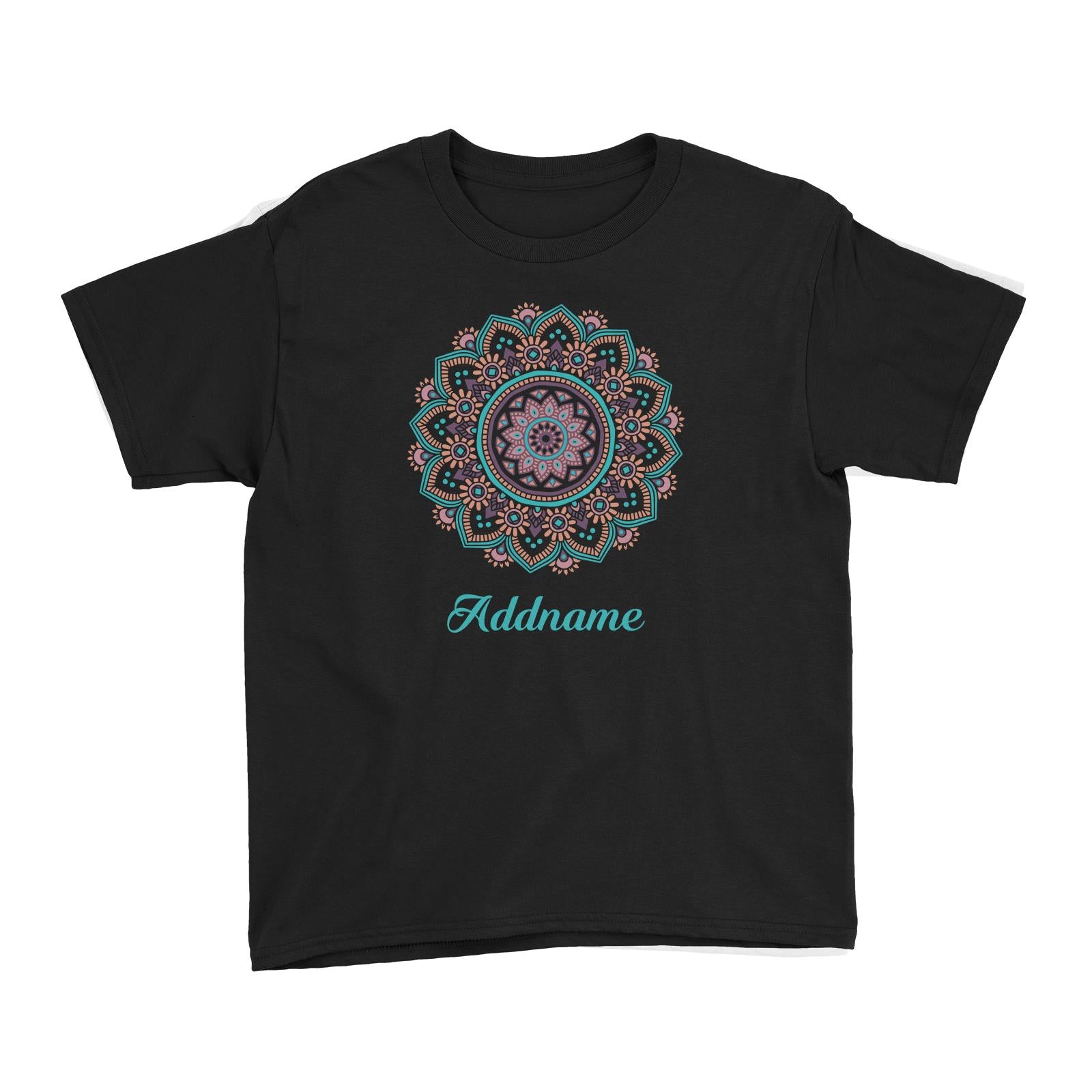 Deepavali Series Turquoise Mandala Kid's T-Shirt